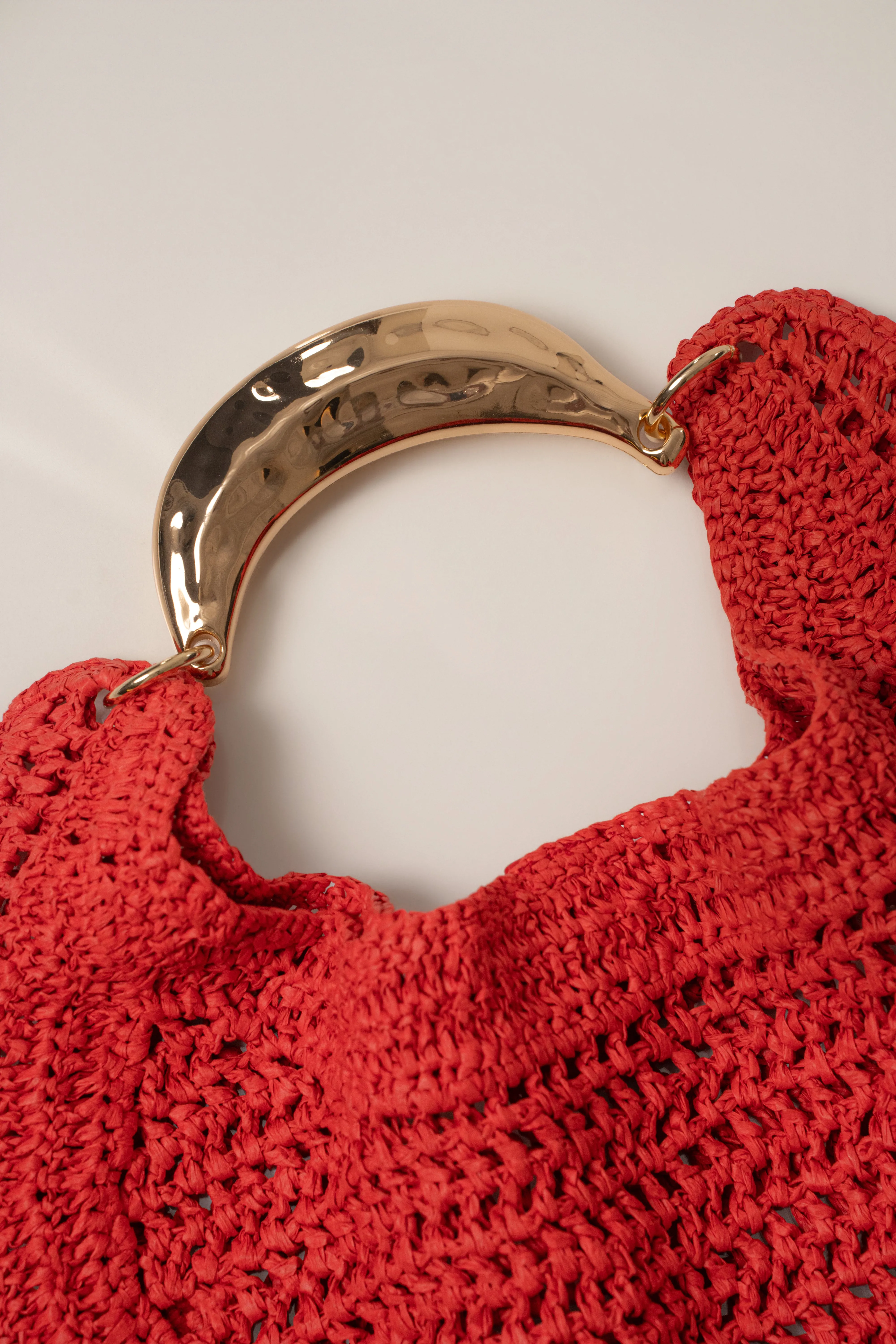 Red Seaside Woven Bag sold by JLUXLABEL product image thumbnail 4