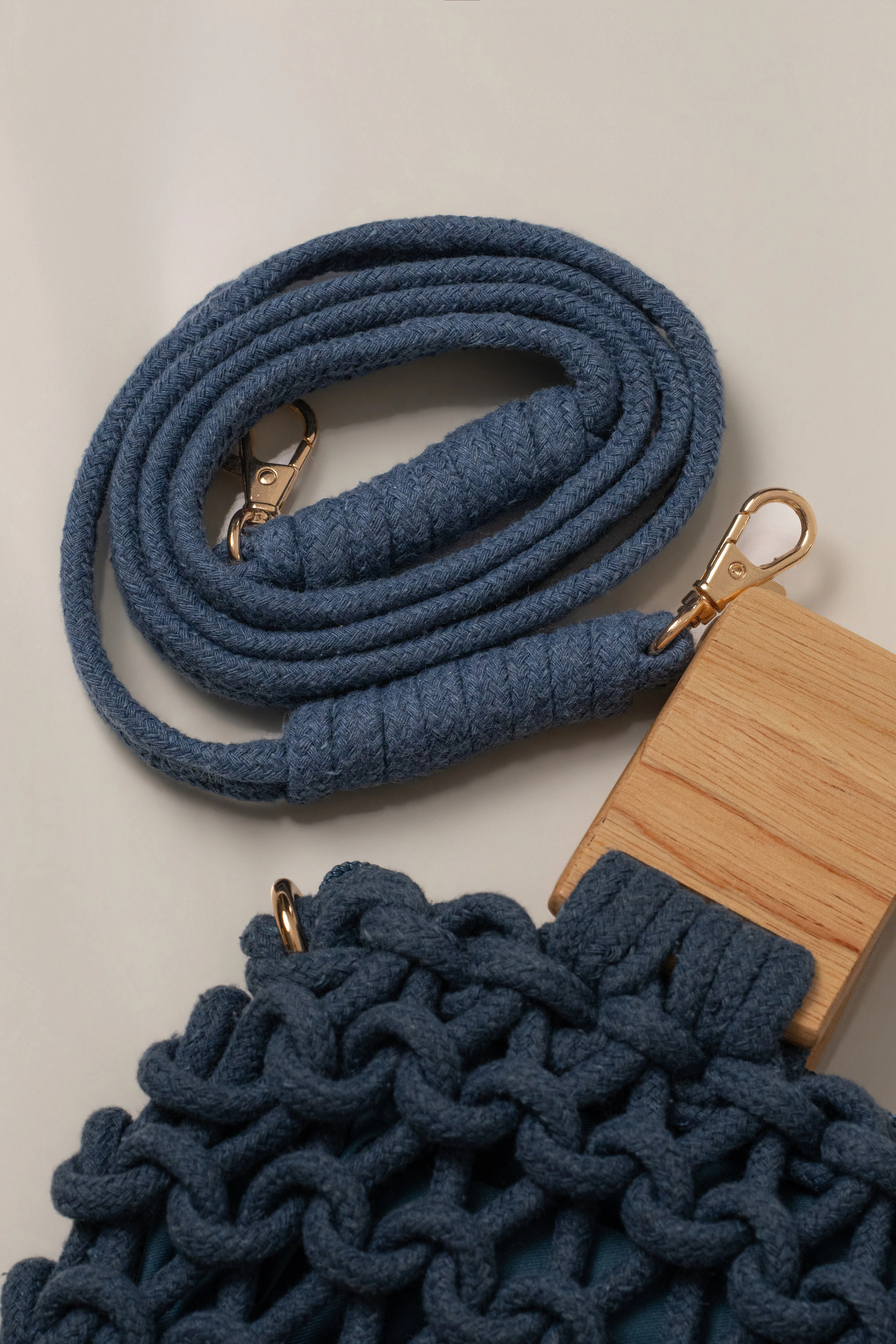 Blue Coastal Weave Shoulder Bag sold by JLUXLABEL product image thumbnail 5