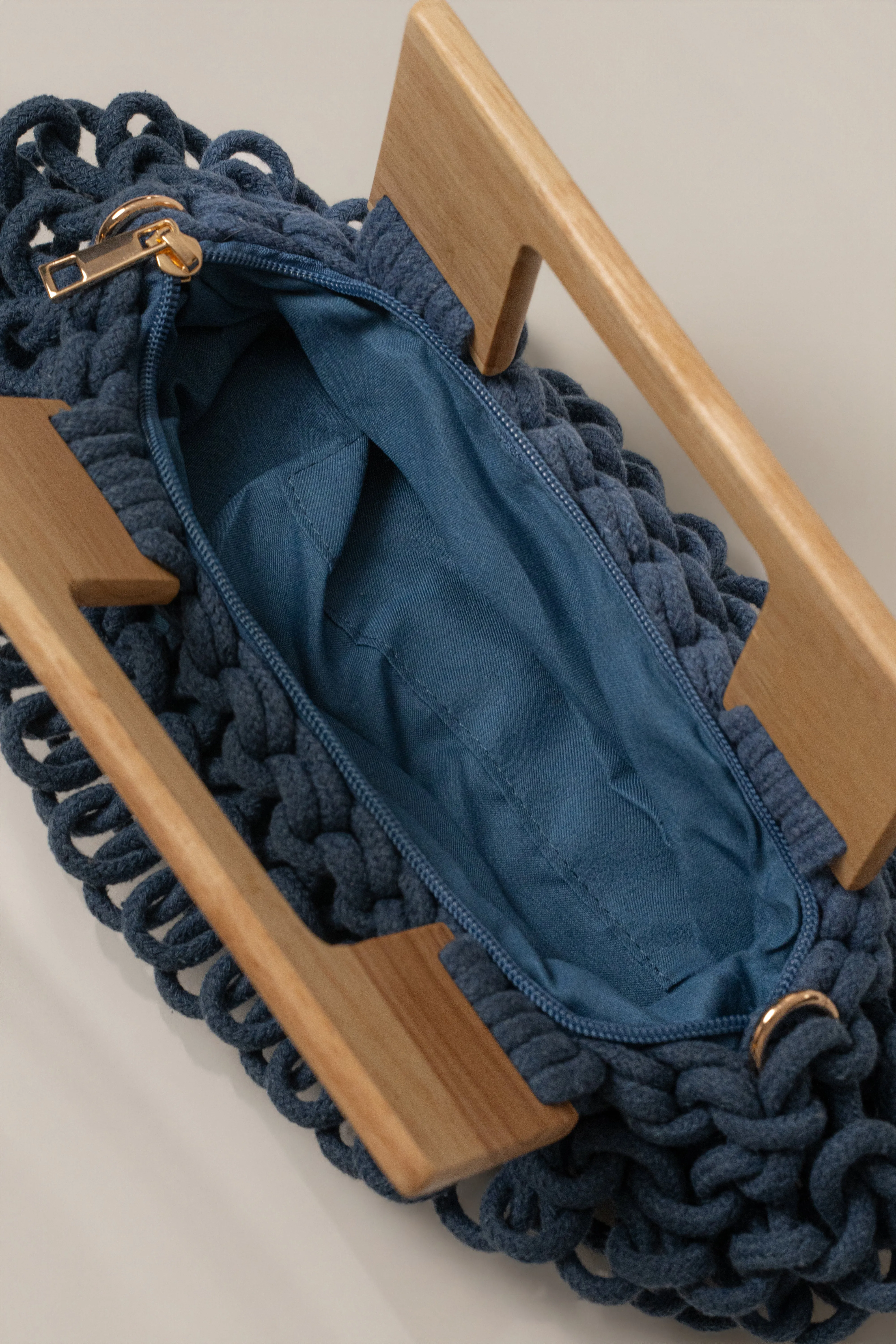 Blue Coastal Weave Shoulder Bag sold by JLUXLABEL product image thumbnail 3