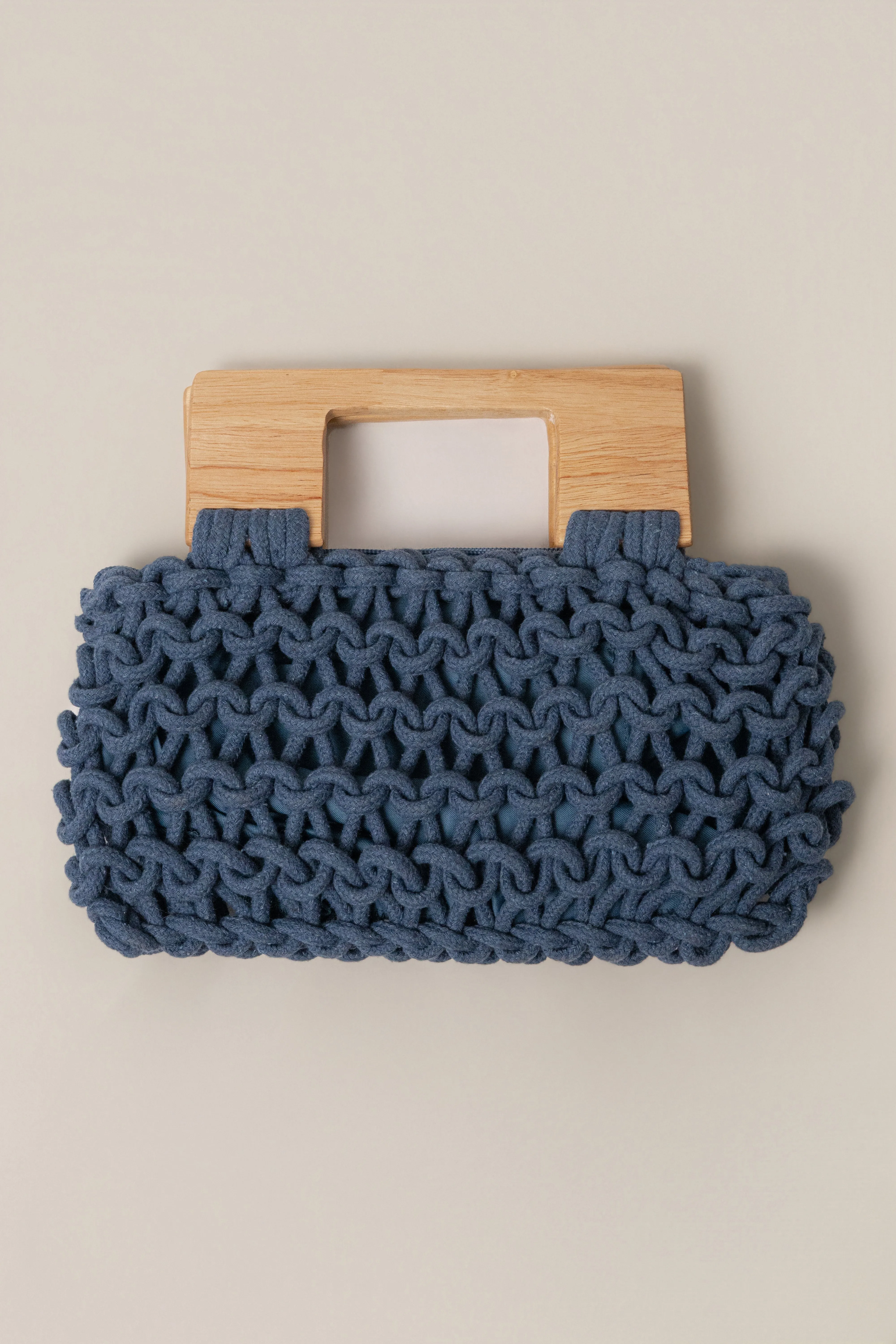 Blue Coastal Weave Shoulder Bag sold by JLUXLABEL
