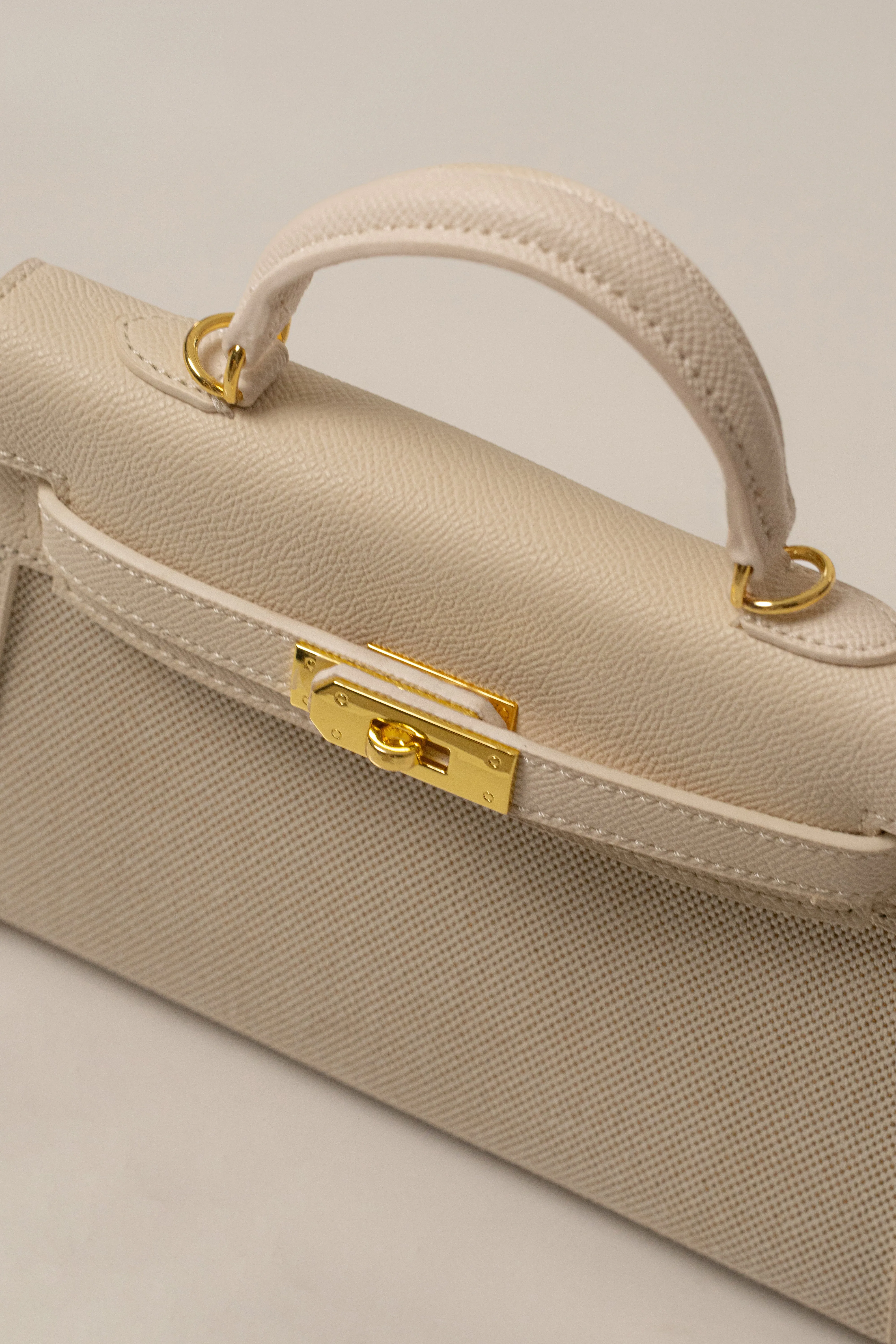 White Defined Canvas Mini Bag sold by JLUXLABEL product image thumbnail 5