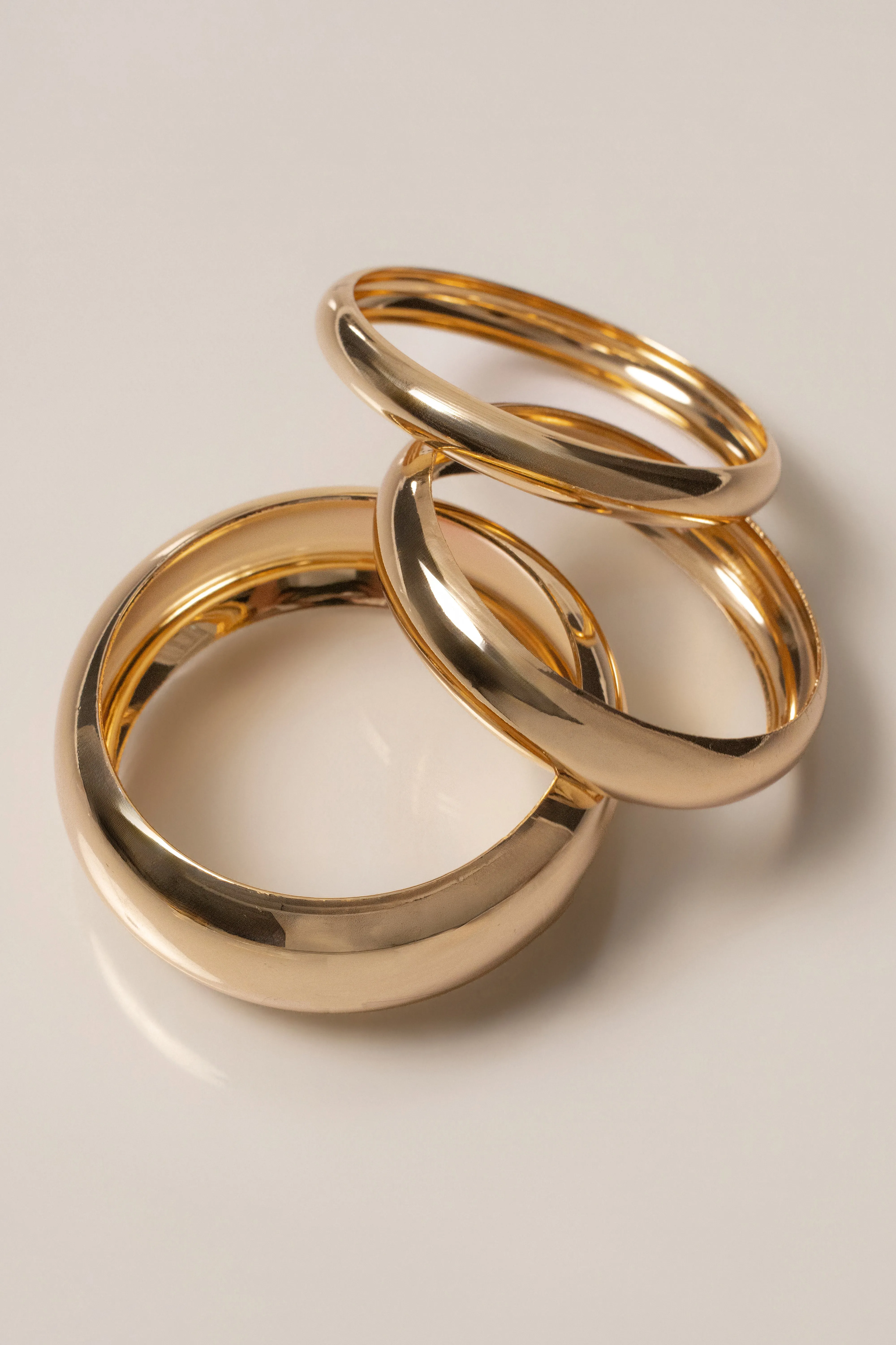 Gold Everyday Stack Bangle Set sold by JLUXLABEL product image thumbnail 3