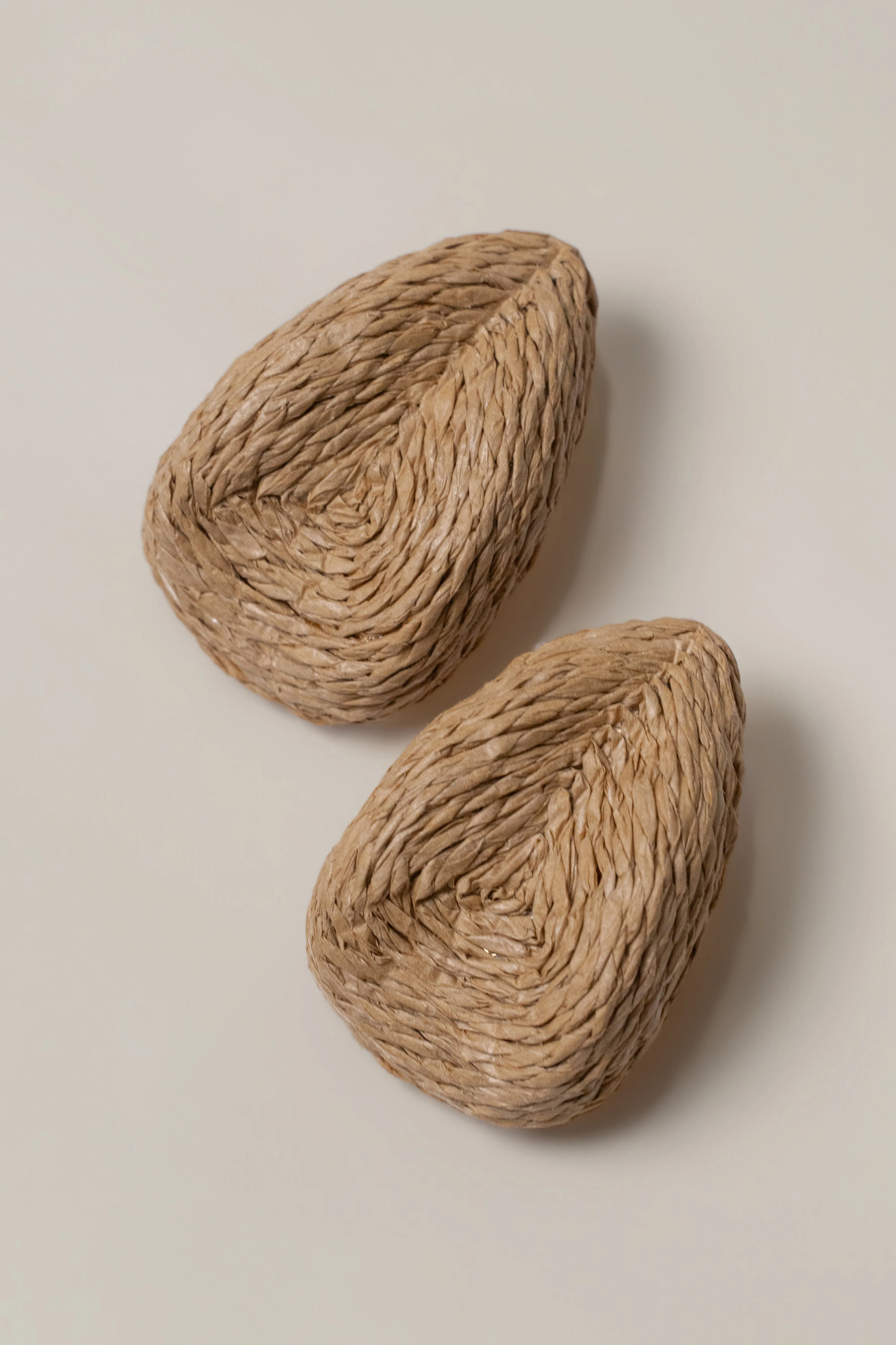 Brown Beach Club Raffia Earrings sold by JLUXLABEL product image thumbnail 2