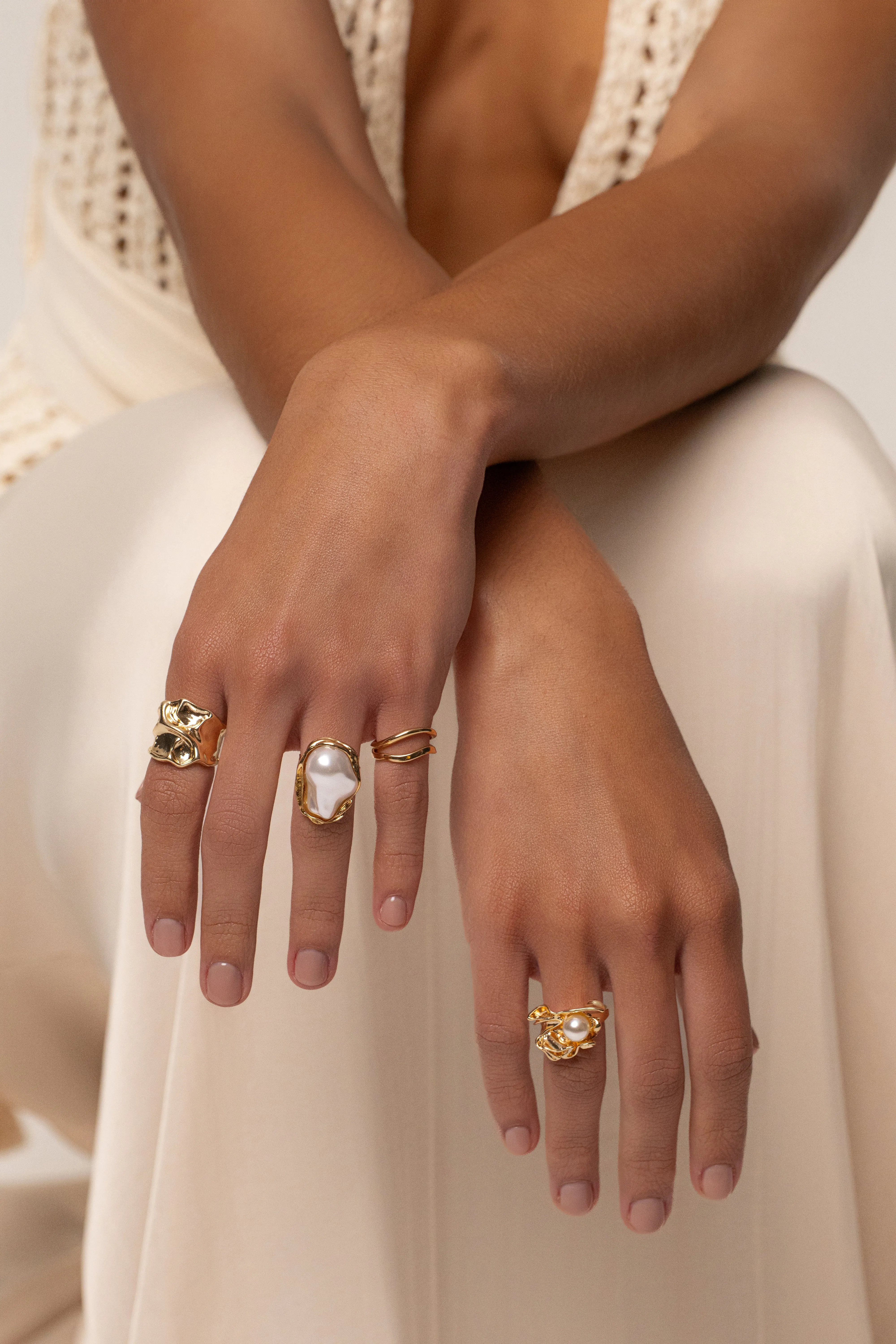 Gold Sea Treasures Ring Set sold by JLUXLABEL product image thumbnail 2