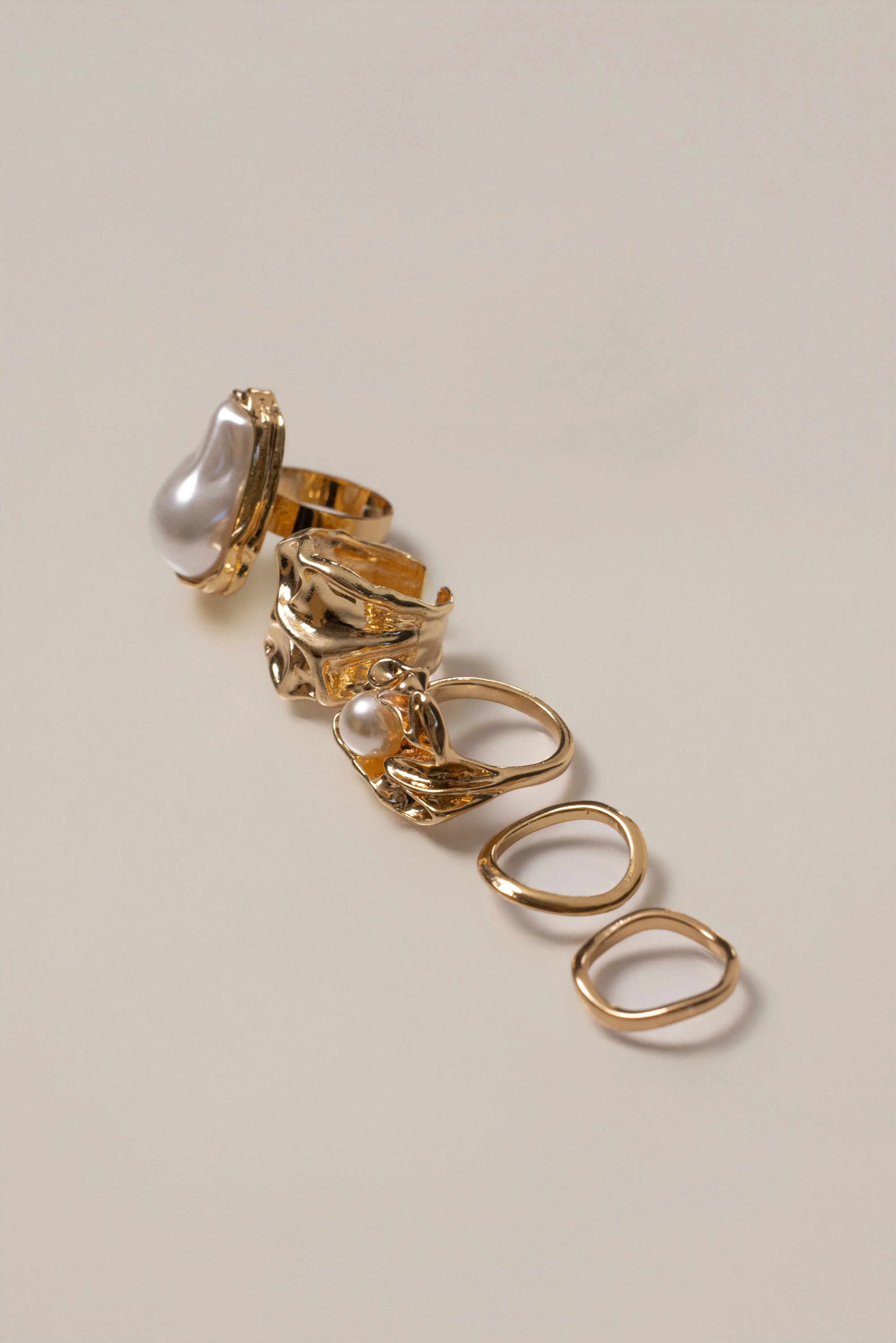 Gold Sea Treasures Ring Set sold by JLUXLABEL product image thumbnail 3