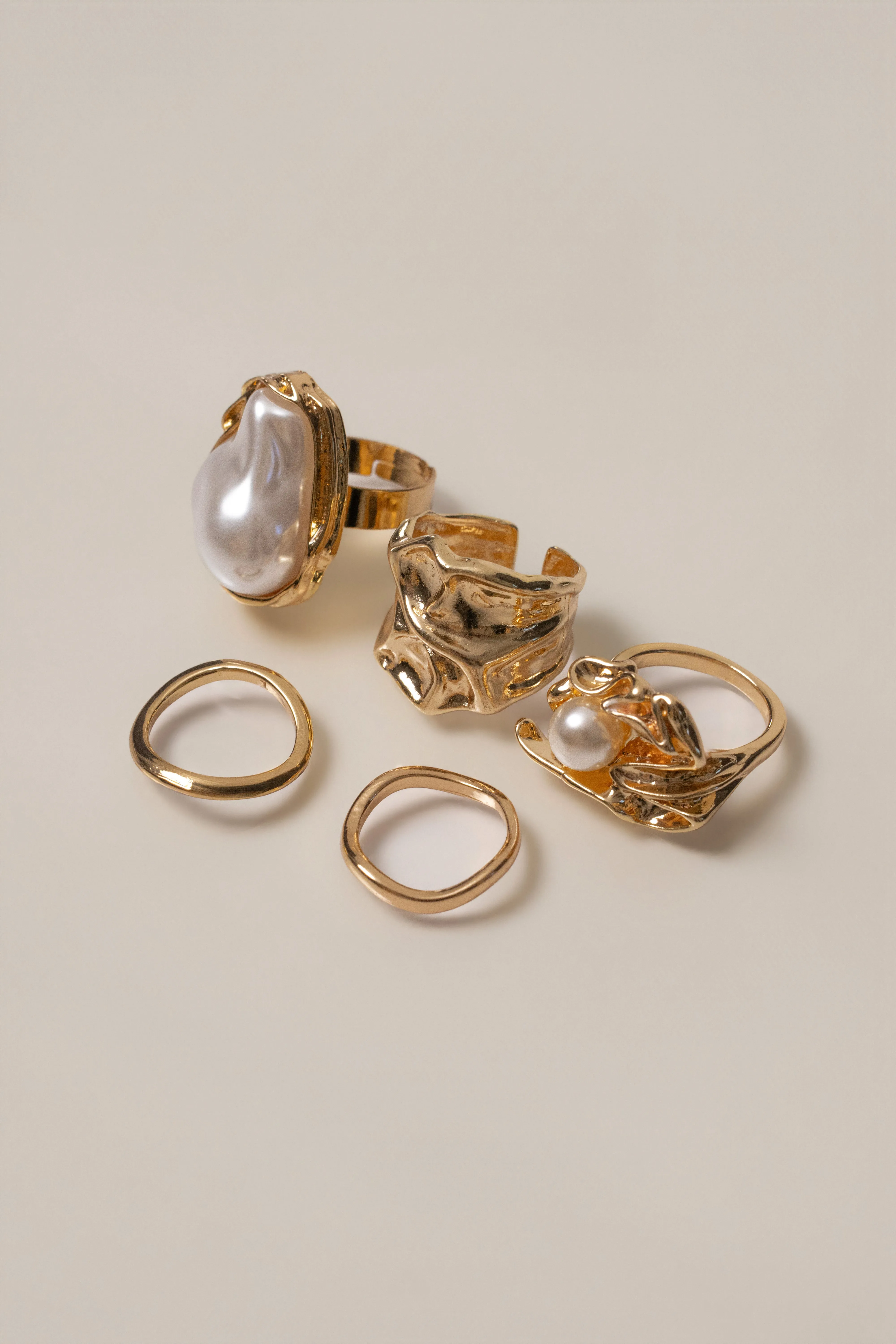 Gold Sea Treasures Ring Set sold by JLUXLABEL product image thumbnail 5