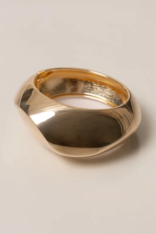 Gold Colette Hinge Bracelet made by JLUXLABEL
