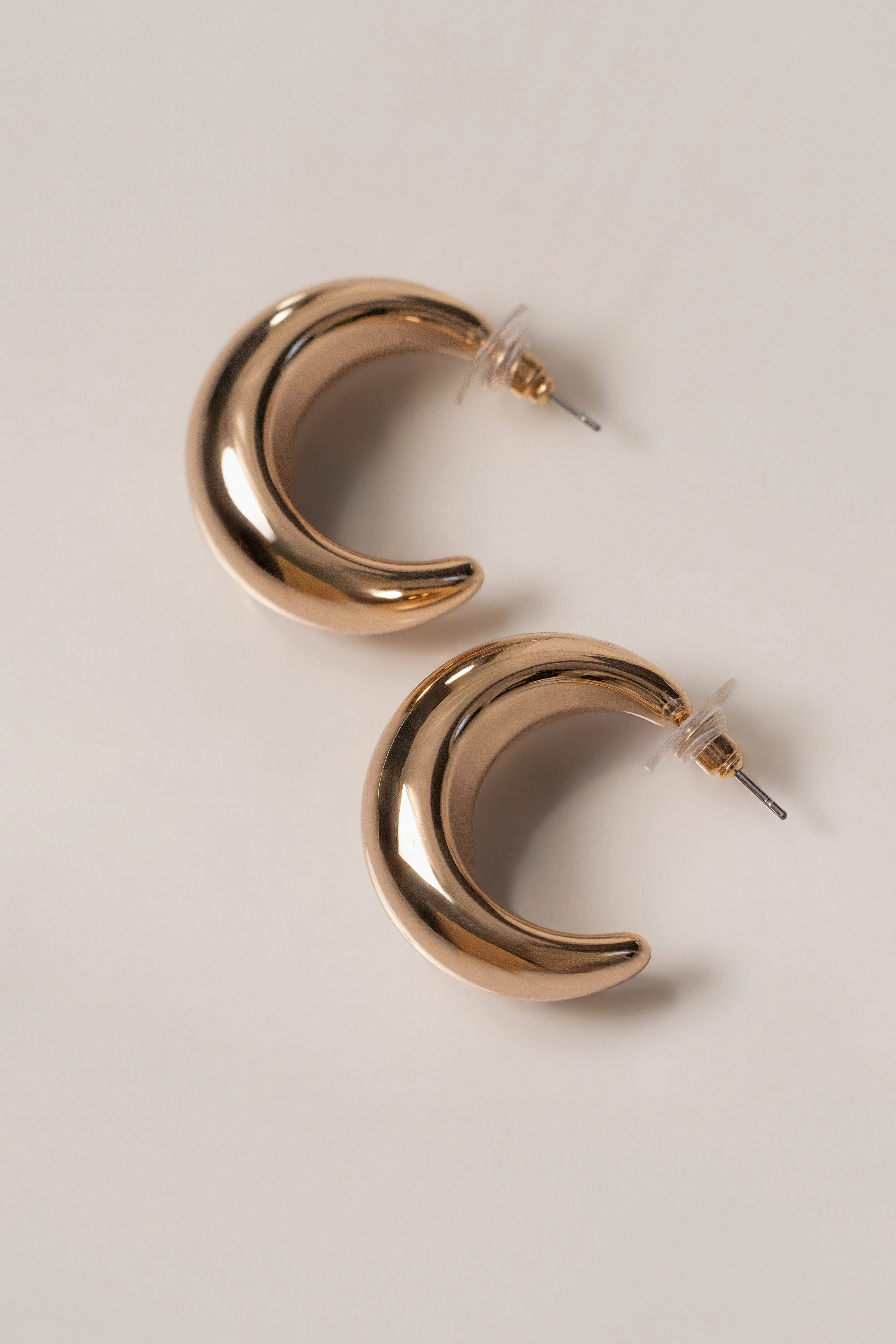 Gold Elise Mini Hoop Earrings sold by JLUXLABEL product image thumbnail 3