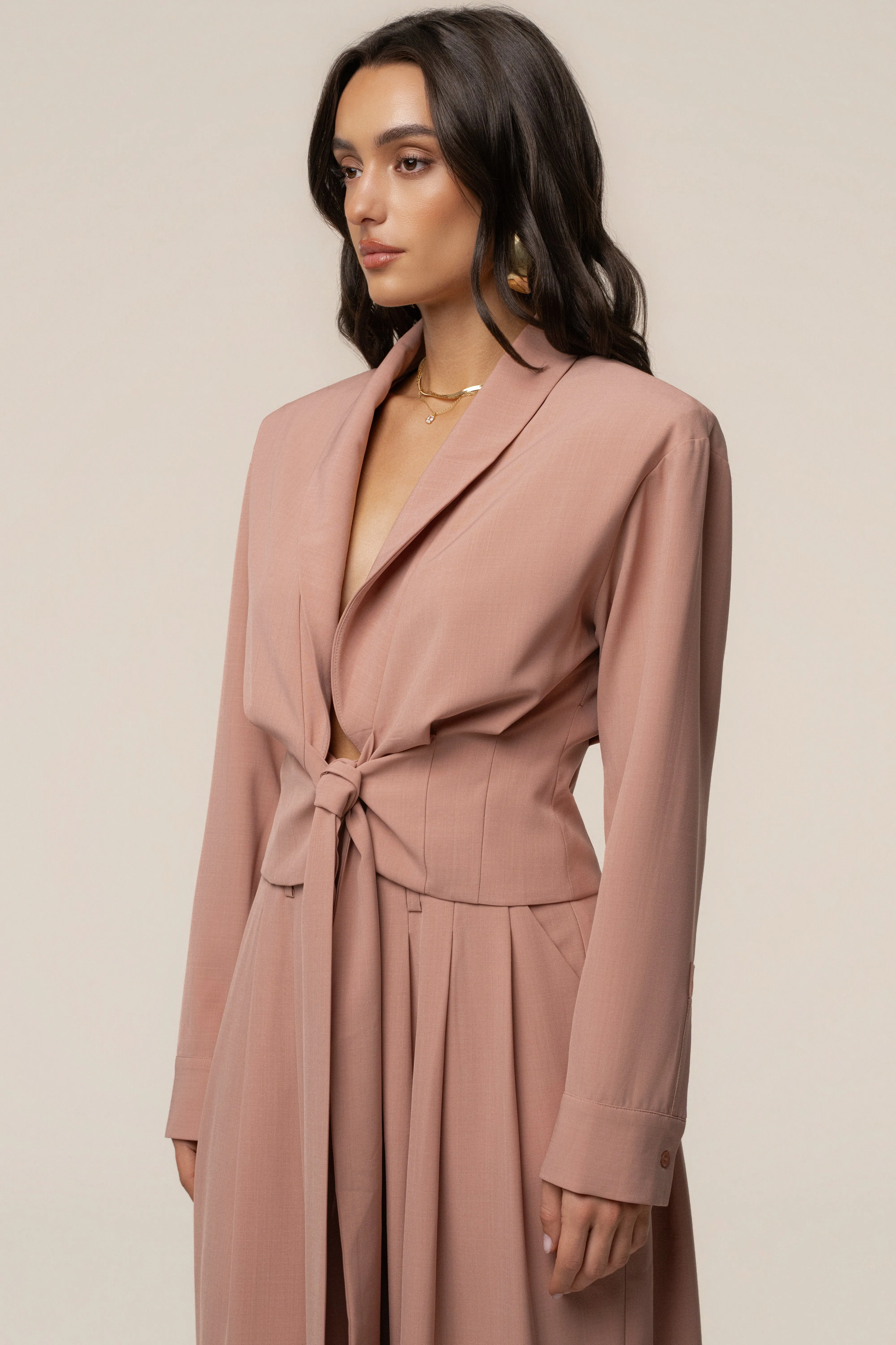 Mauve Estate Wrap Top sold by JLUXLABEL product image thumbnail 4