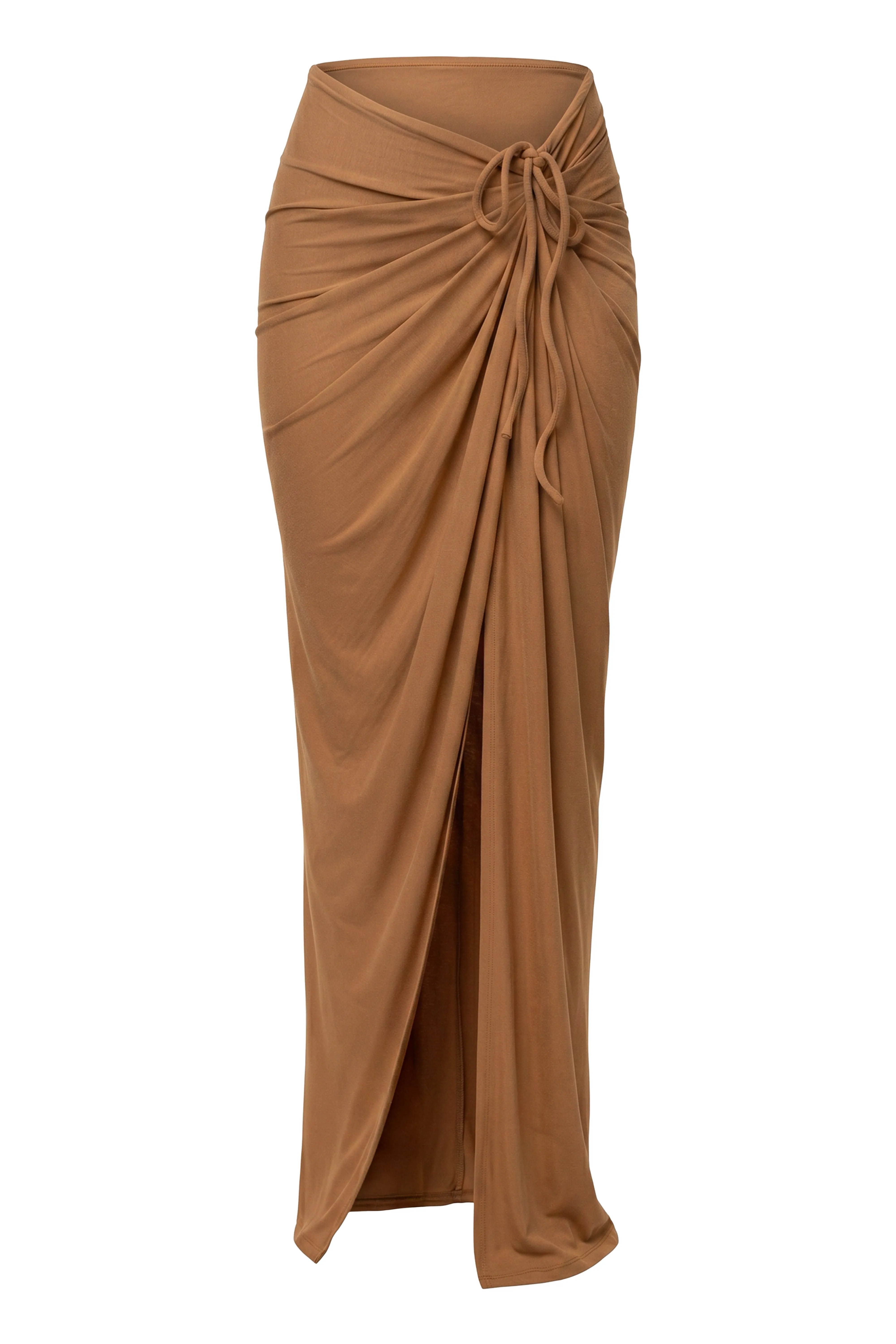 Tan Island Drape Maxi Skirt sold by JLUXLABEL product image thumbnail 4