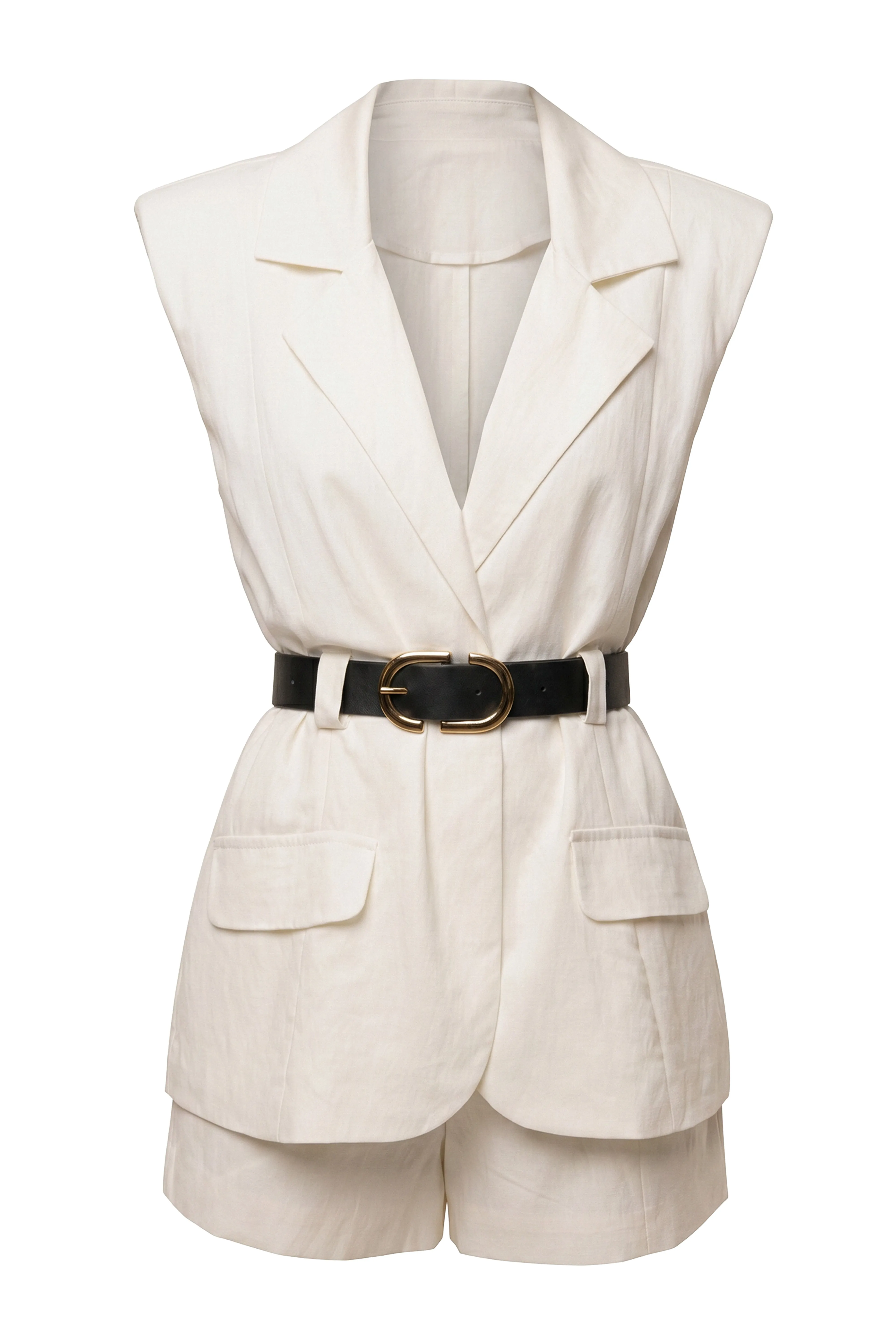 Ivory Main Agenda Romper sold by JLUXLABEL product image thumbnail 2