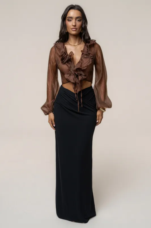 Black Passion Maxi Skirt made by JLUXLABEL