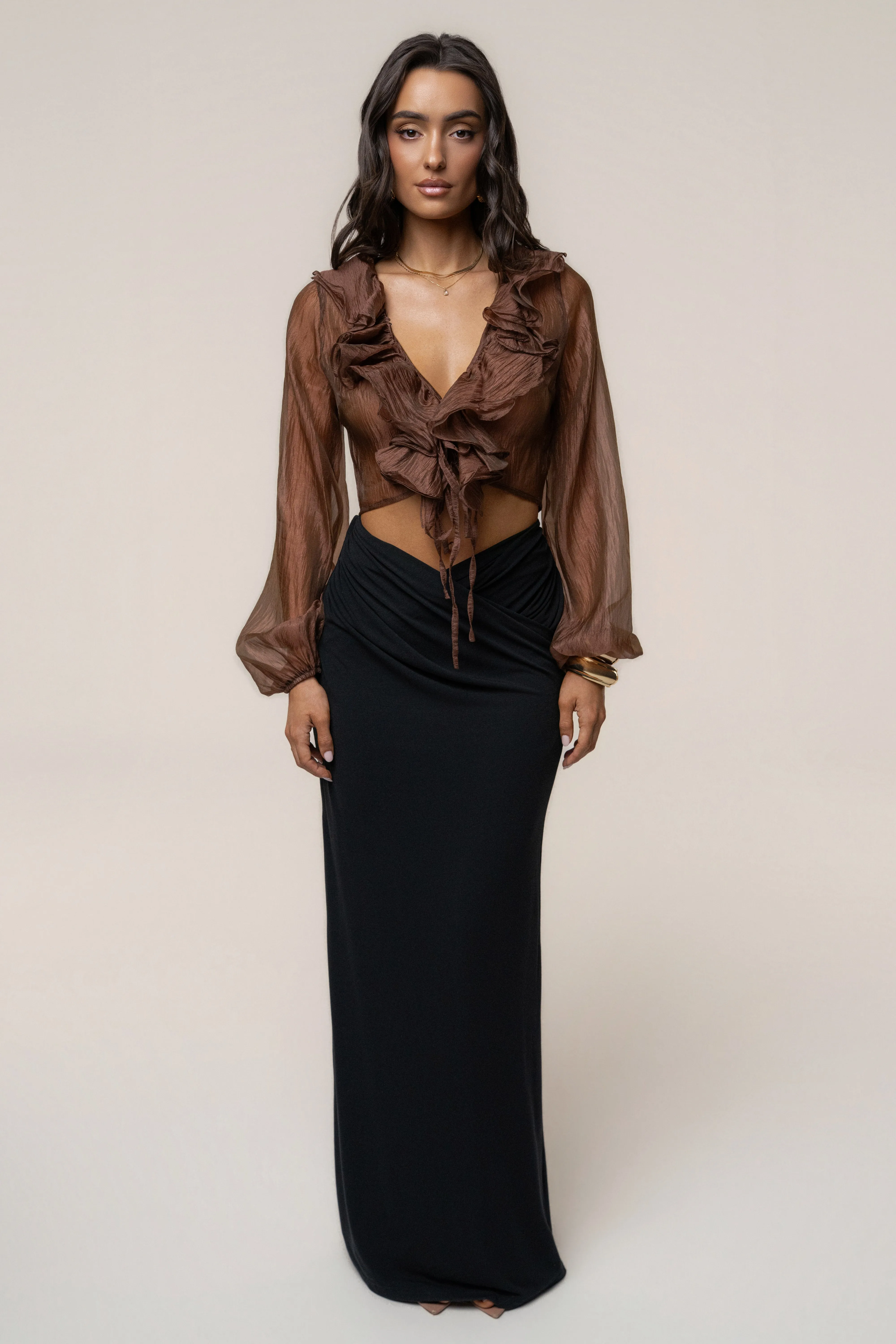 Black Passion Maxi Skirt sold by JLUXLABEL product image thumbnail 3