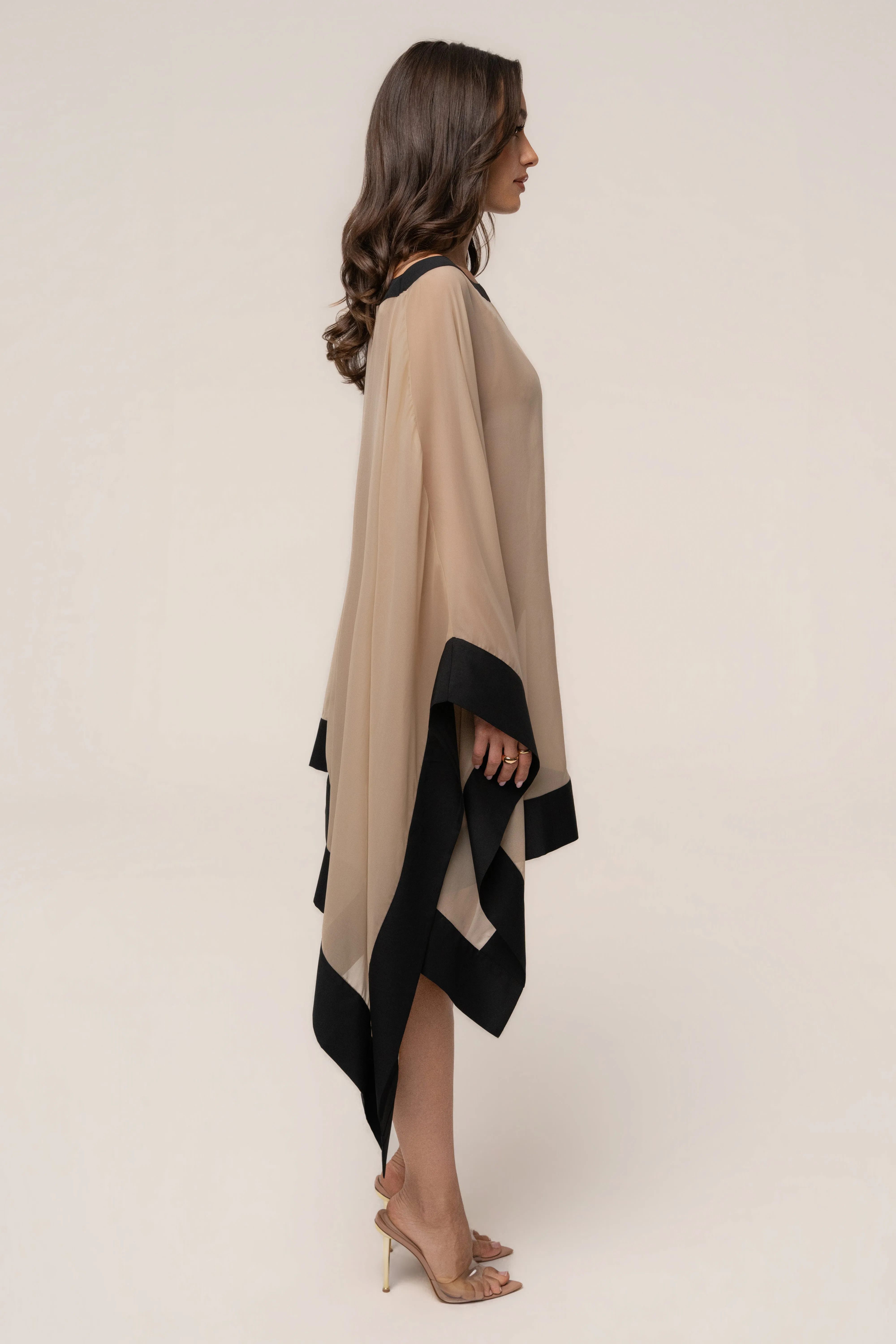 Beige Lysette Contrast Top sold by JLUXLABEL product image thumbnail 5