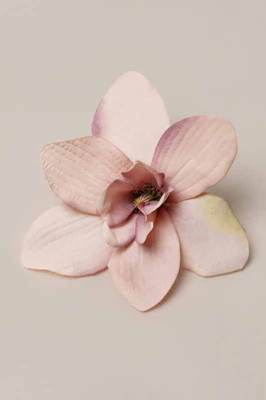 Pink Coastal Orchid Hair Clip made by JLUXLABEL