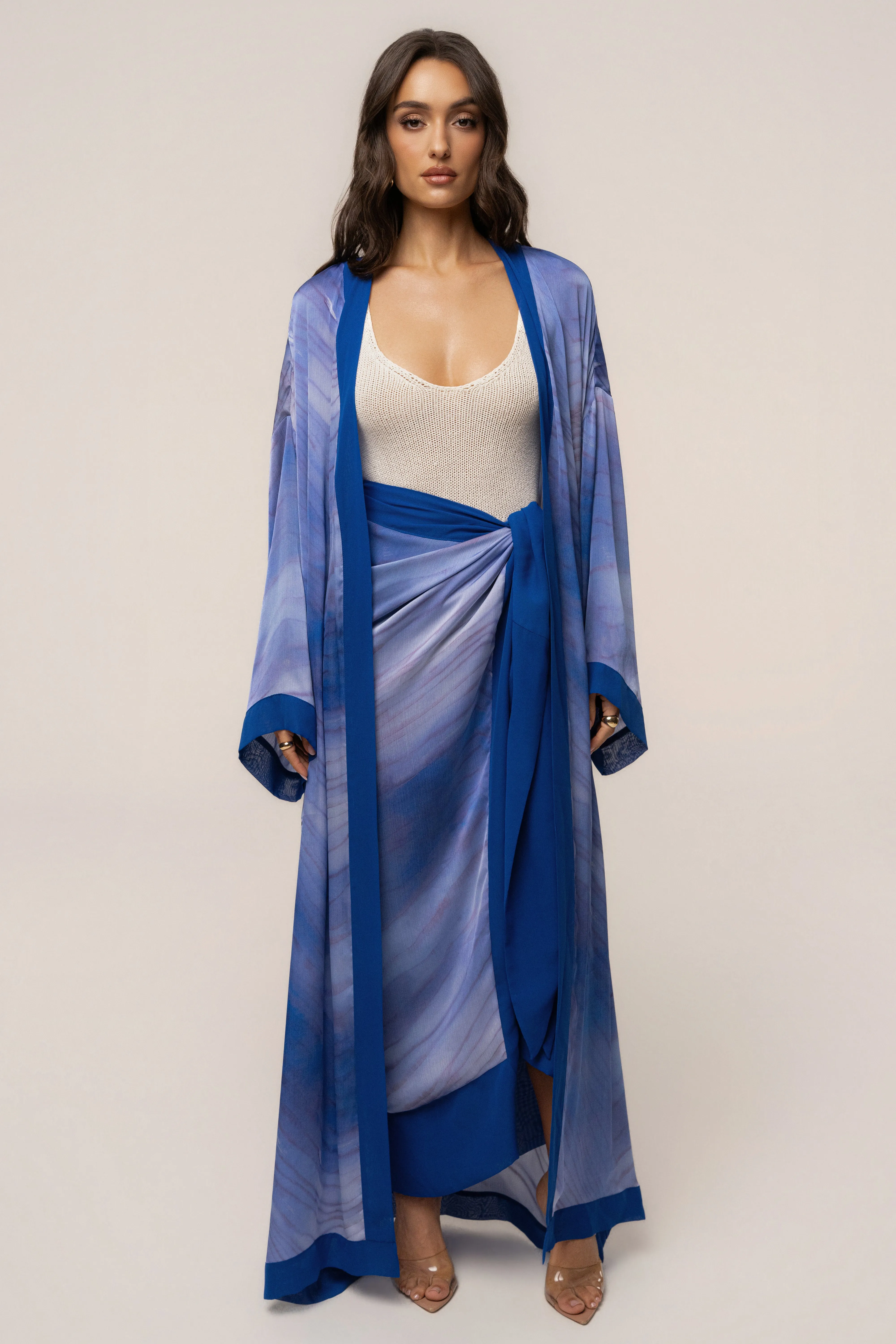 Blue Bahía Wrap Skirt sold by JLUXLABEL product image thumbnail 2