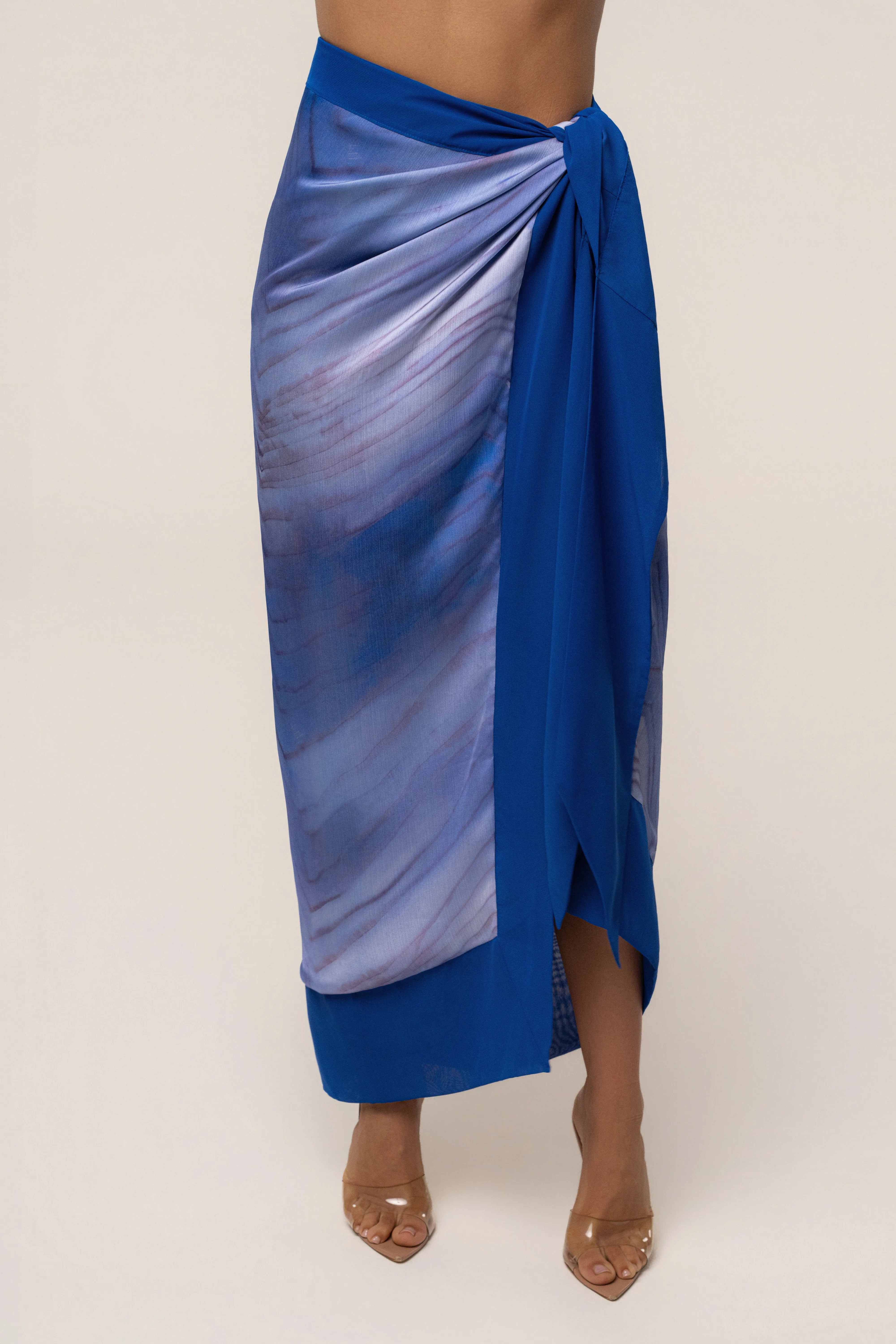 Blue Bahía Wrap Skirt sold by JLUXLABEL product image thumbnail 3