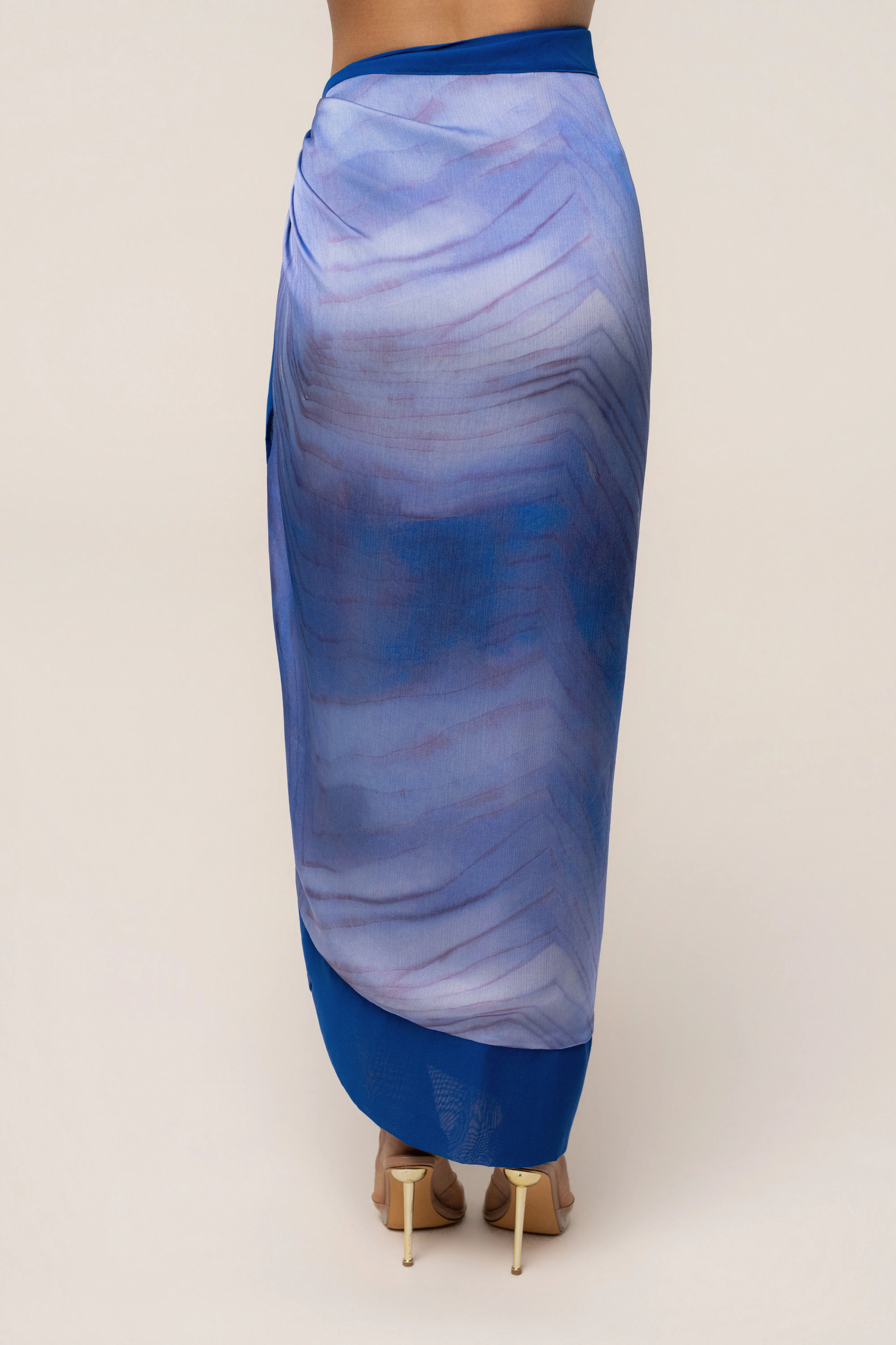 Blue Bahía Wrap Skirt sold by JLUXLABEL product image thumbnail 5