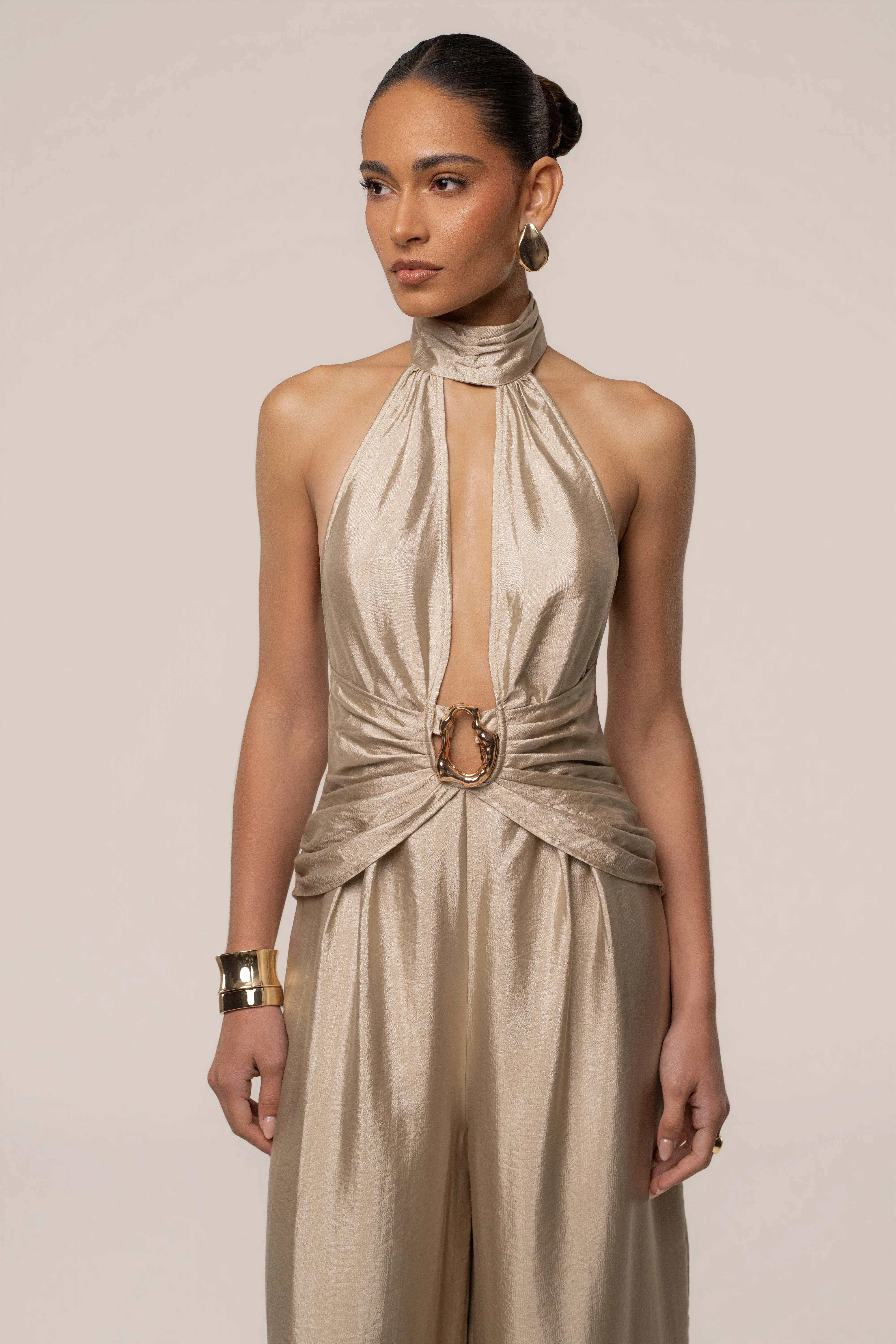 Gold Accent Jumpsuit sold by JLUXLABEL product image thumbnail 3