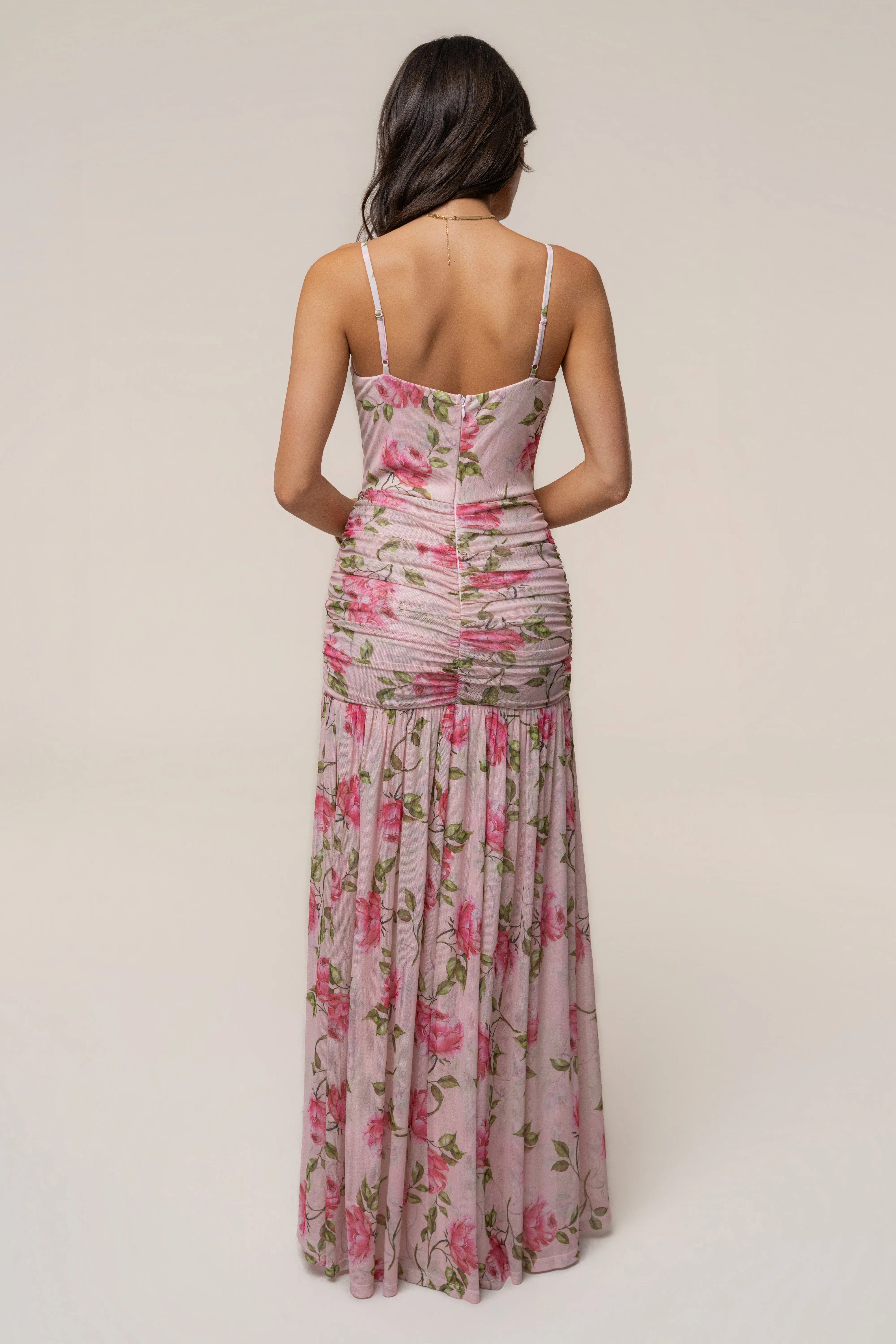 Pink Blooming Elegance Maxi Dress sold by JLUXLABEL product image thumbnail 2