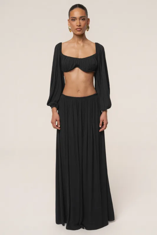 Black Warm Nights Skirt Set made by JLUXLABEL