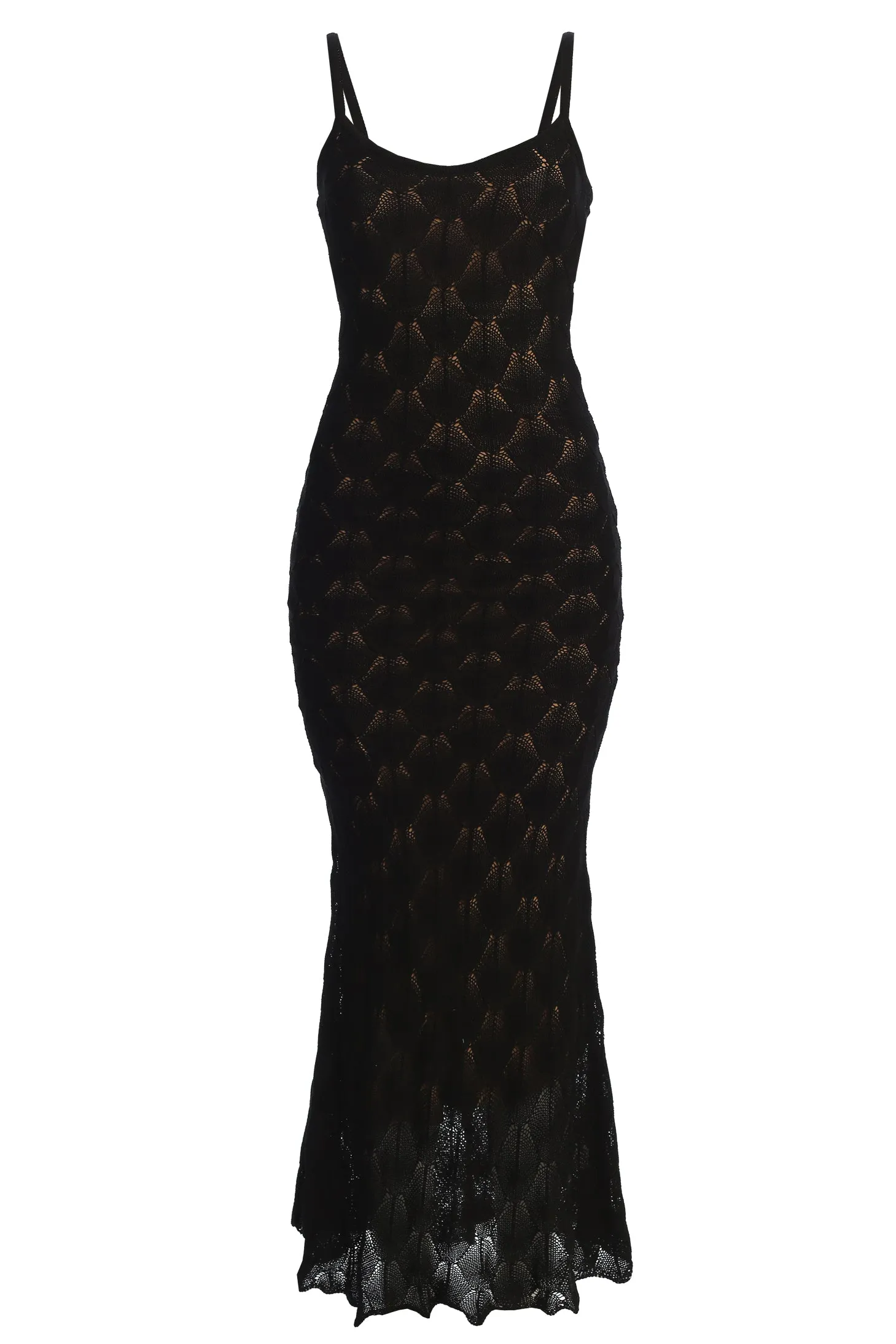 Black Gabriela Knit Maxi Dress sold by JLUXLABEL product image thumbnail 2