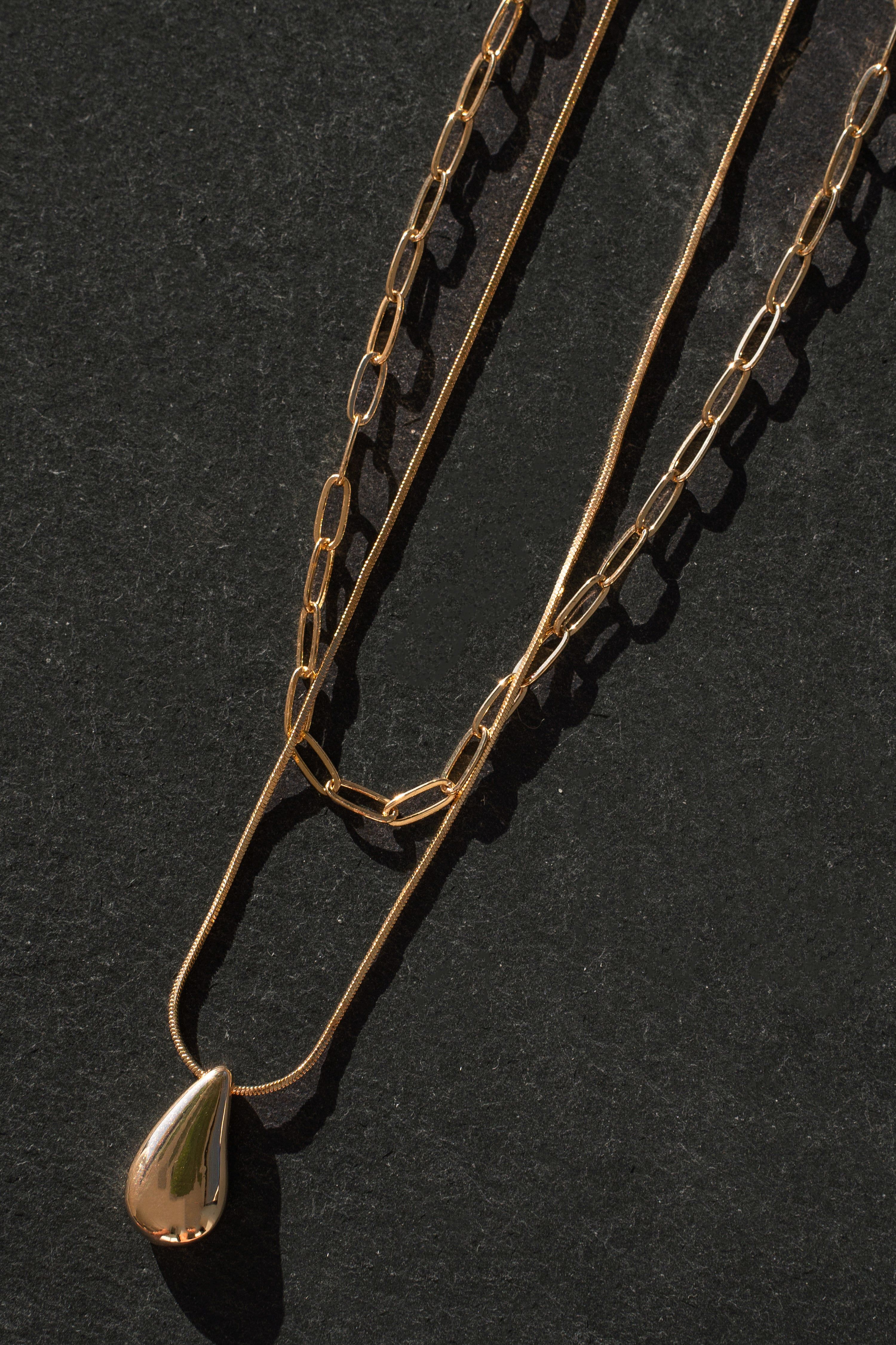 Gold Betsy Layered Necklace sold by JLUXLABEL