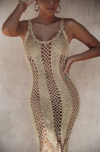 Beige Summer Sunset Maxi Dress sold by JLUXLABEL