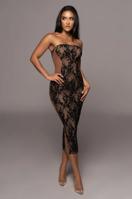 Noir/Tan Easy To Love Dress sold by JLUXLABEL