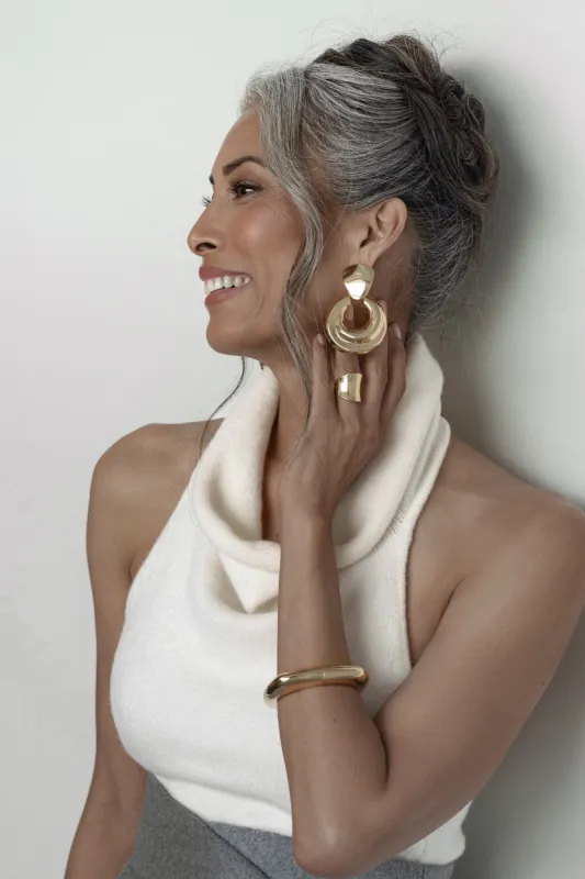 Gold Gala Dangle Earrings sold by JLUXLABEL