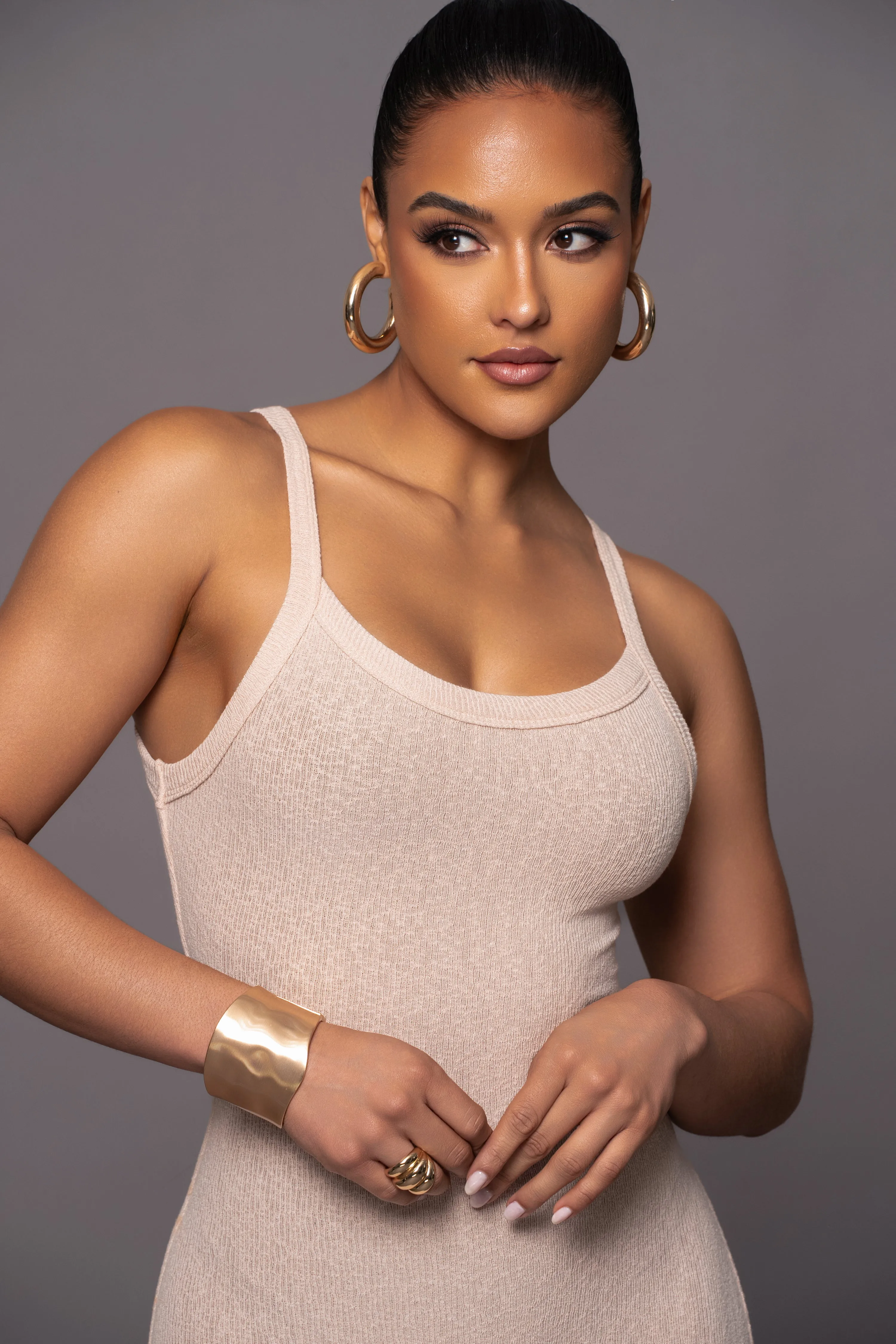 Beige Back To You Maxi Dress sold by JLUXLABEL product image thumbnail 5