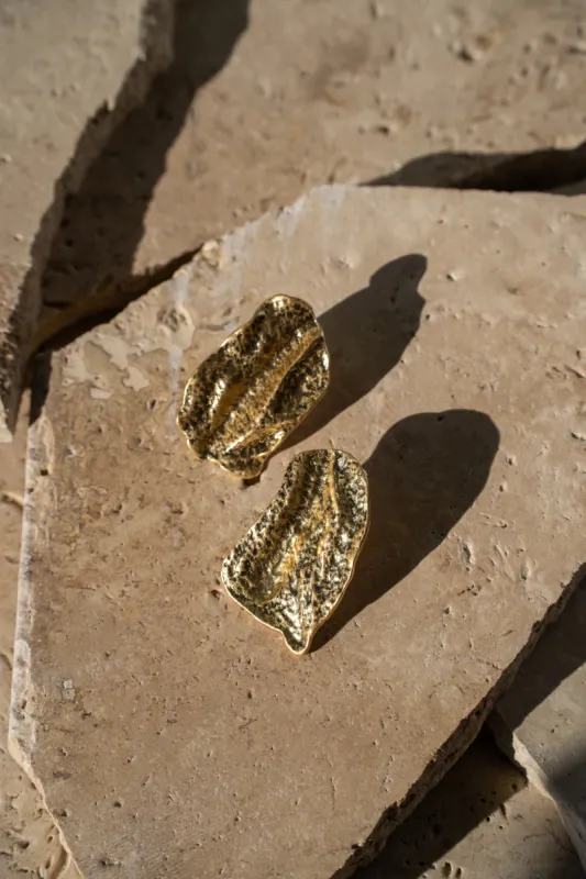 Gold Back In Time Earrings sold by JLUXLABEL