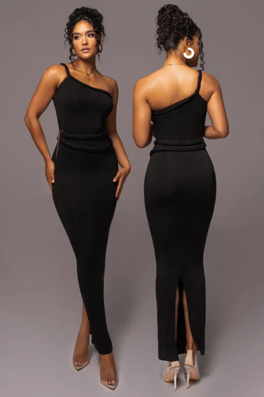 Black One Of One Maxi Dress sold by JLUXLABEL