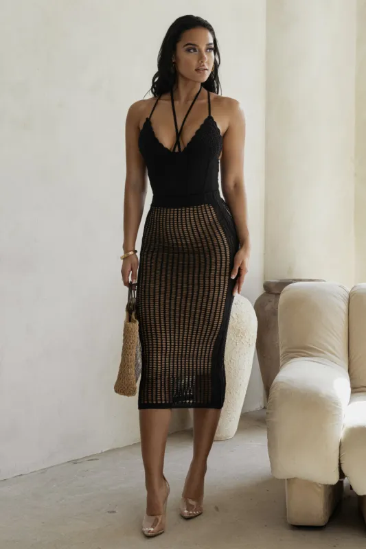 Black Summer Bliss Crochet Set sold by JLUXLABEL