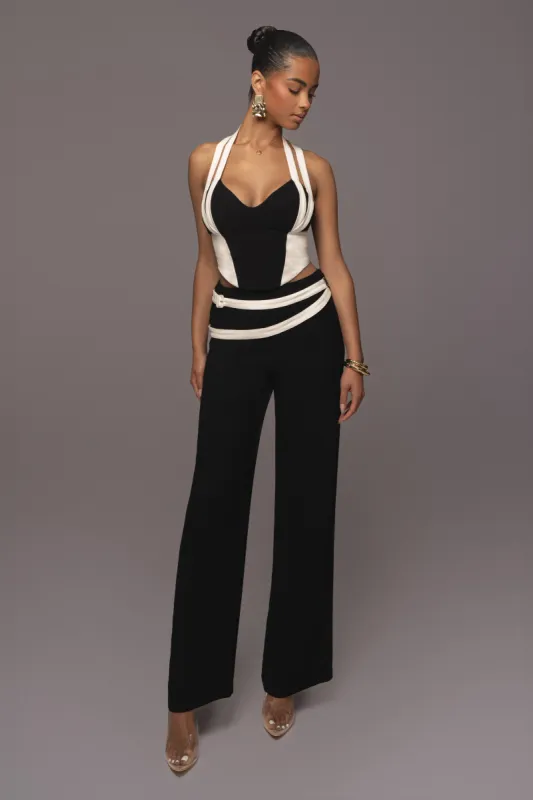 Black Palm Beach Belted Linen Pants sold by JLUXLABEL