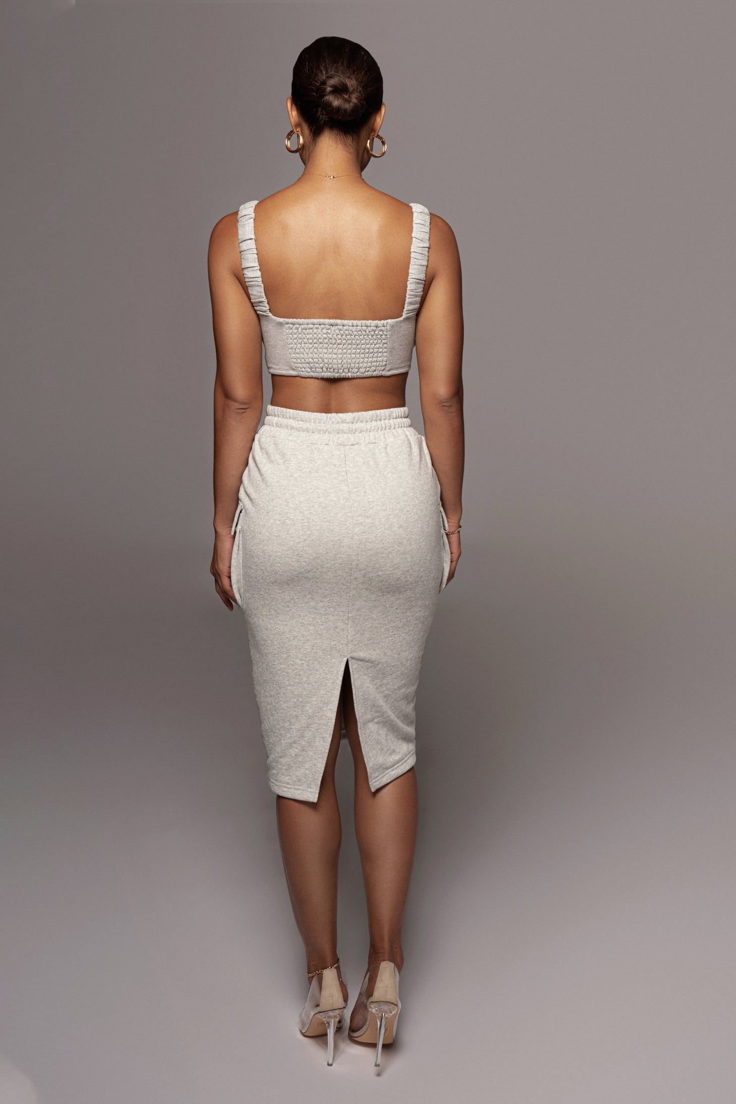 Grey Kiley Crop Top sold by JLUXLABEL product image thumbnail 8