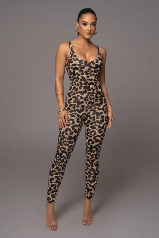 Leopard Wild Ones Tank Jumpsuit sold by JLUXLABEL