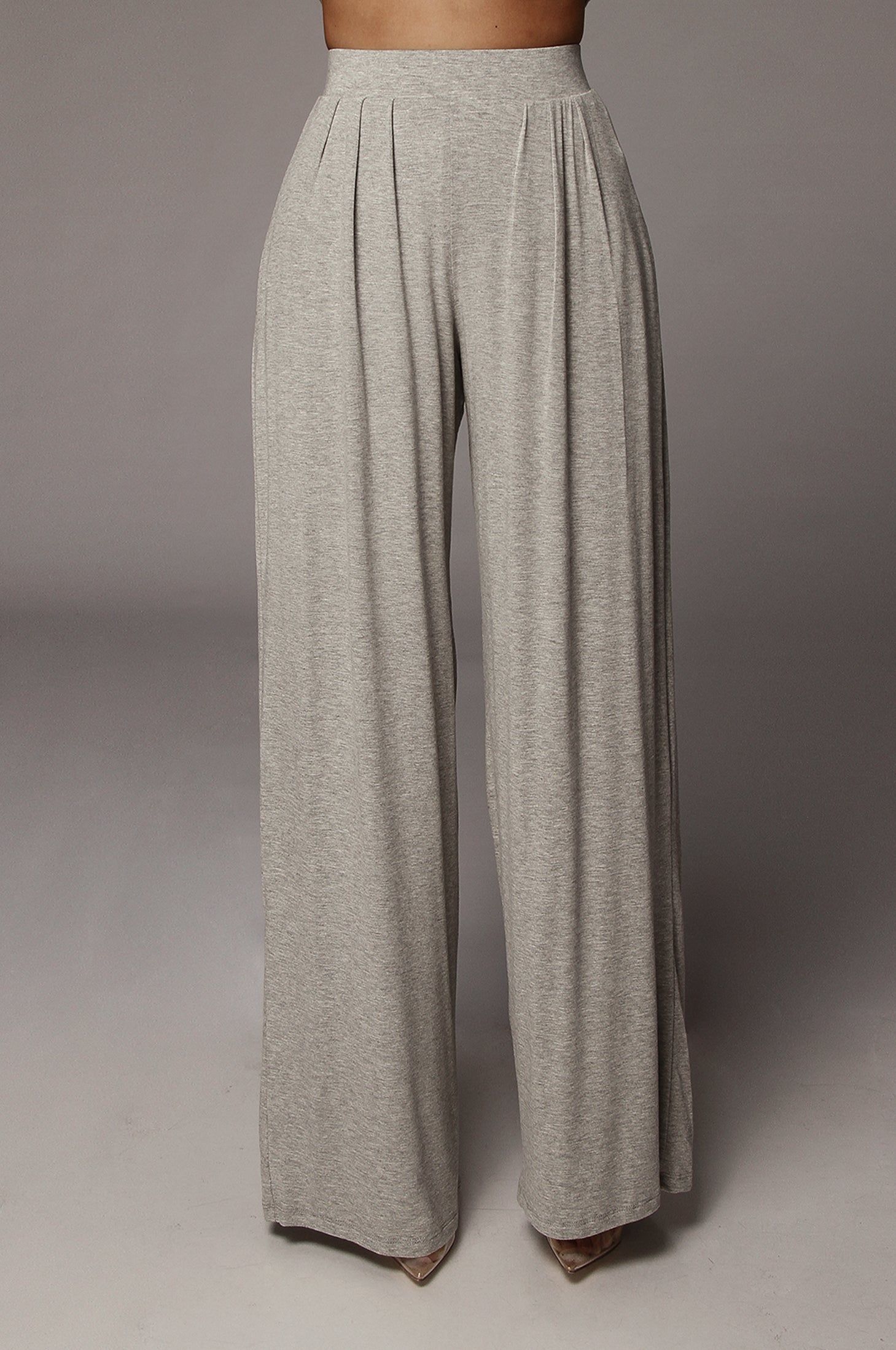 Jluxbasix Grey Devyn Wide Leg Pants sold by JLUXLABEL