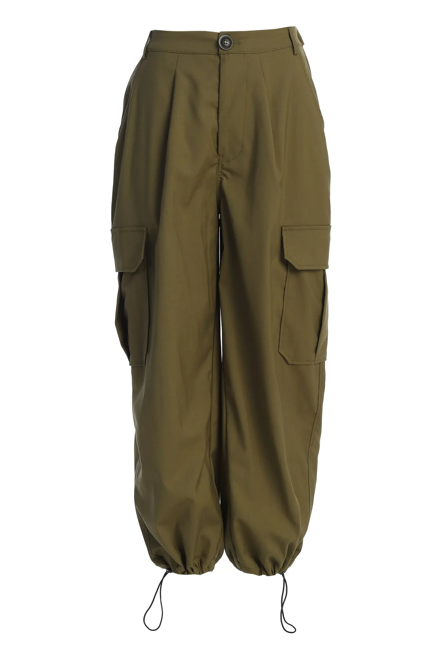 Olive Fast Track Drawstring Joggers sold by JLUXLABEL product image thumbnail 2