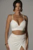Ivory Sunrise Linen Bustier sold by JLUXLABEL