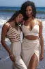 Ivory Sunrise Linen Bustier sold by JLUXLABEL
