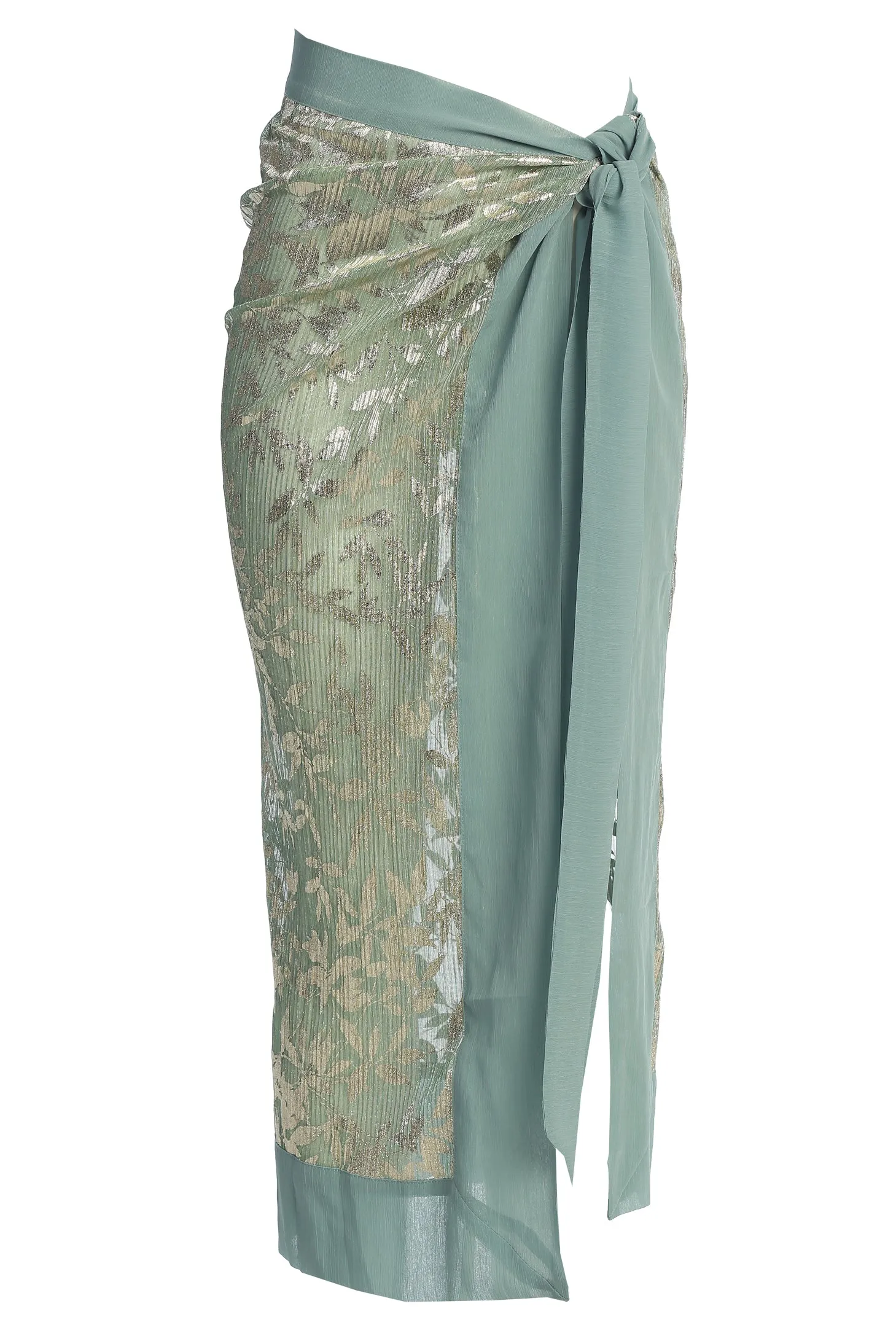 Sage Positano Printed Sarong Skirt sold by JLUXLABEL product image thumbnail 2
