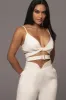 Ivory Ocean Depths Linen Top sold by JLUXLABEL