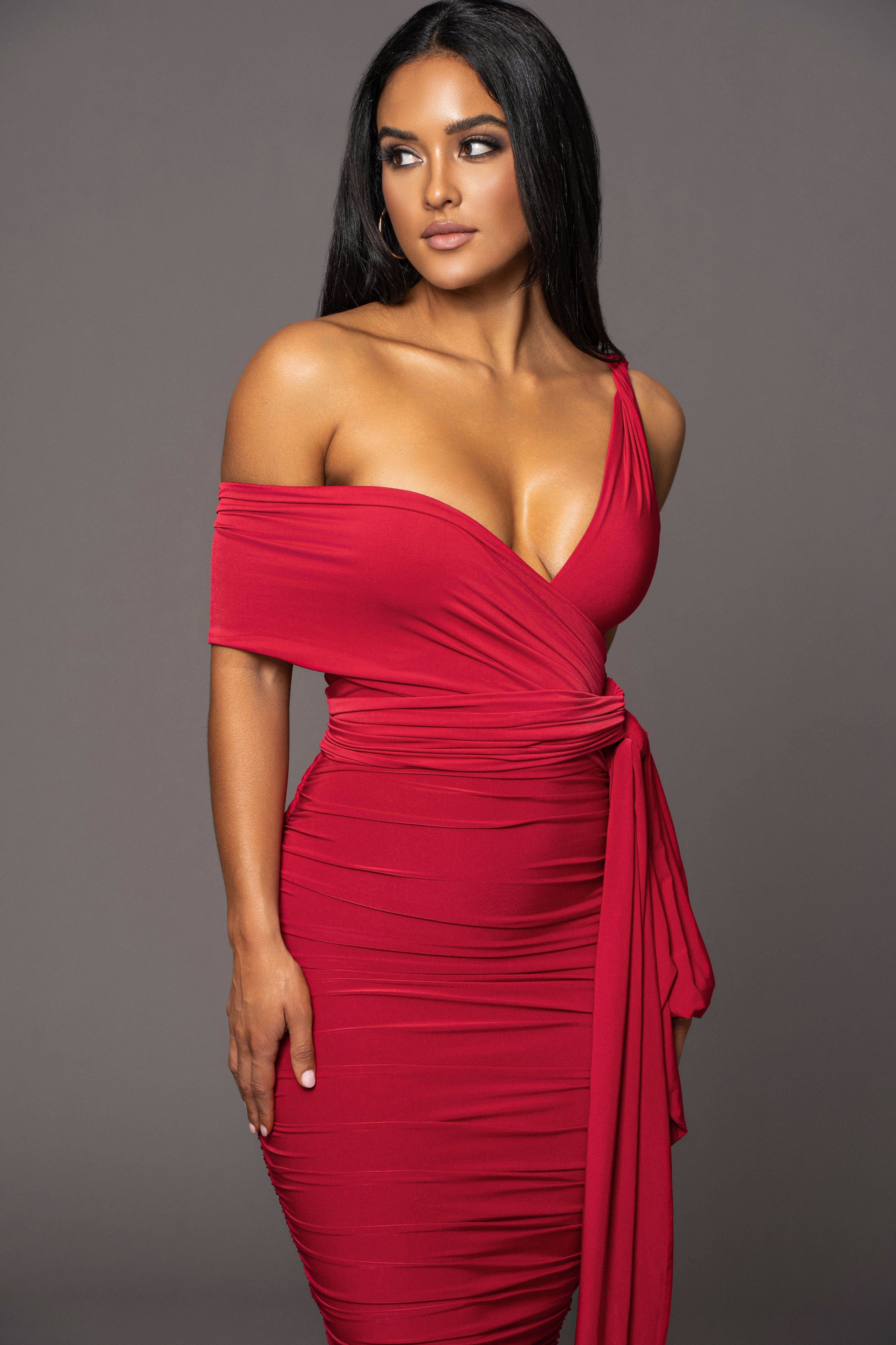 Ruby Edge Of Romance Midi Dress sold by JLUXLABEL product image thumbnail 3