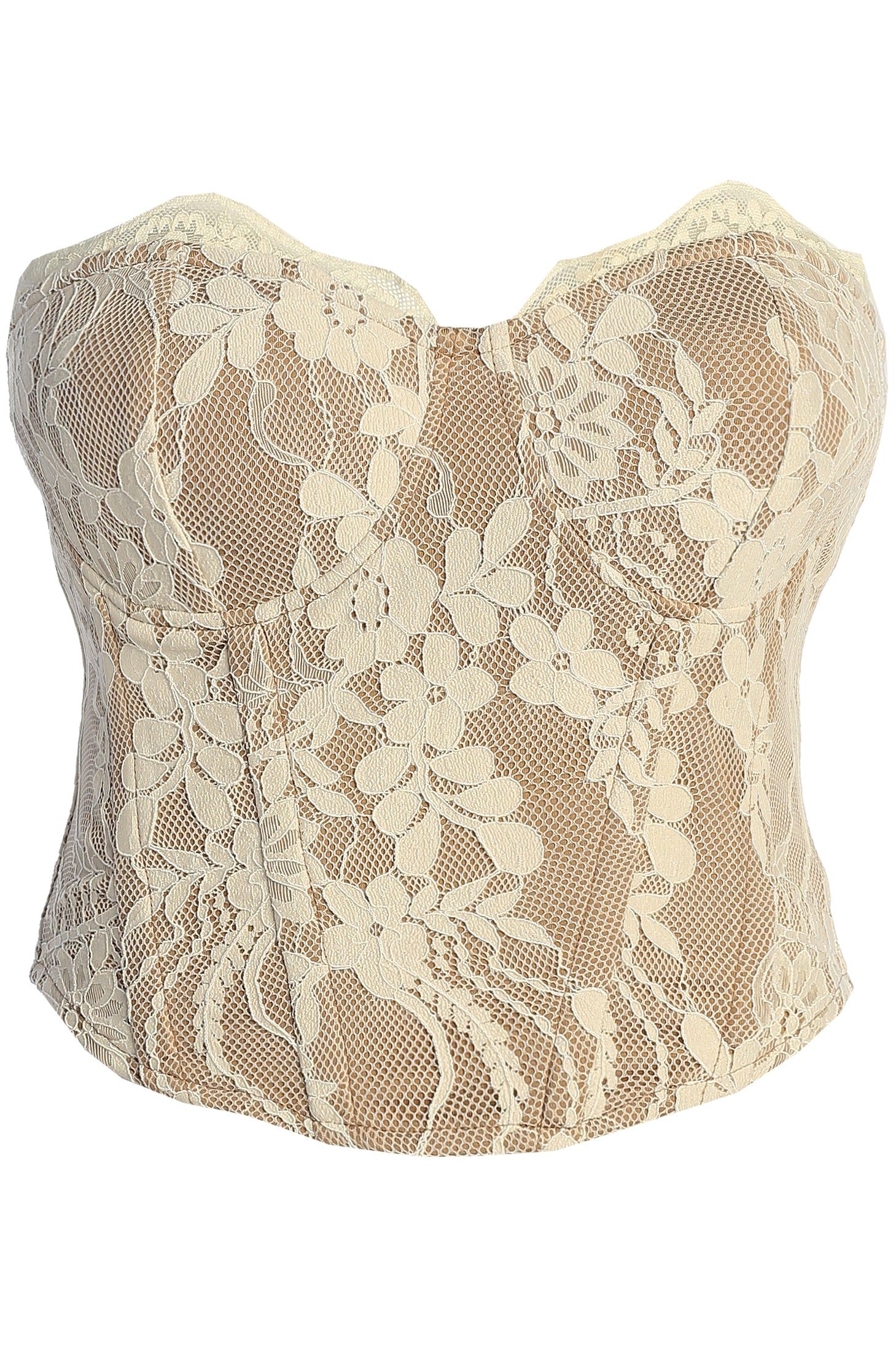 Ivory Heaven Sent Bustier sold by JLUXLABEL product image thumbnail 3