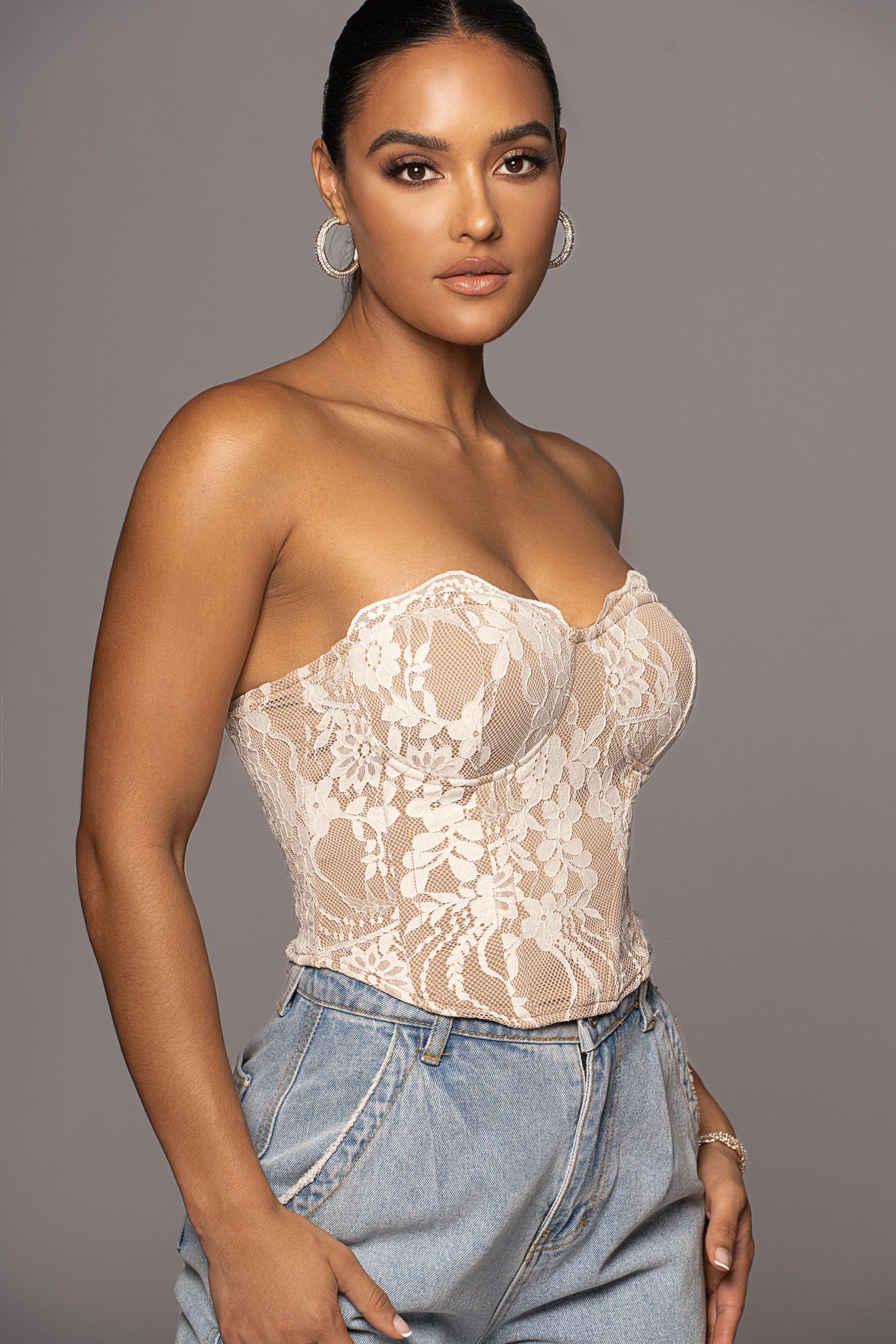Ivory Heaven Sent Bustier sold by JLUXLABEL