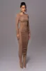 Beige Monika Midi Dress sold by JLUXLABEL