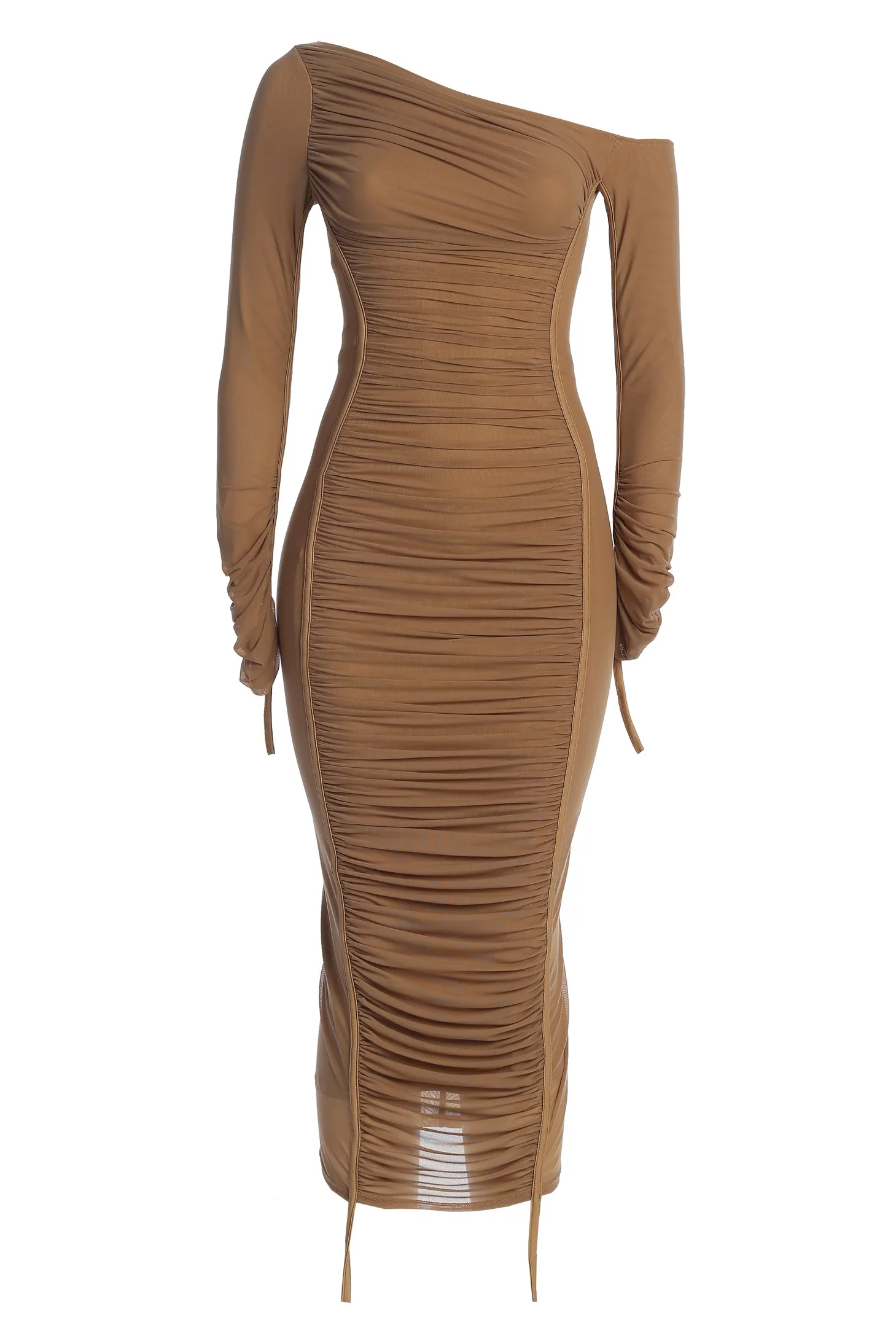 Beige Monika Midi Dress sold by JLUXLABEL product image thumbnail 2