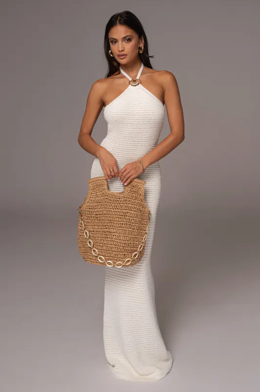 Beige Tropica Handbag sold by JLUXLABEL