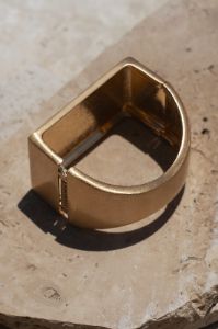 Gold Letitia Hinged Bracelet sold by JLUXLABEL